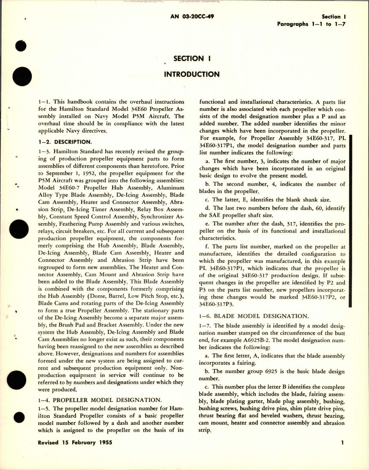 Sample page 5 from AirCorps Library document: Overhaul Instructions for Hydromatic Propellers and Bracket Assemblies