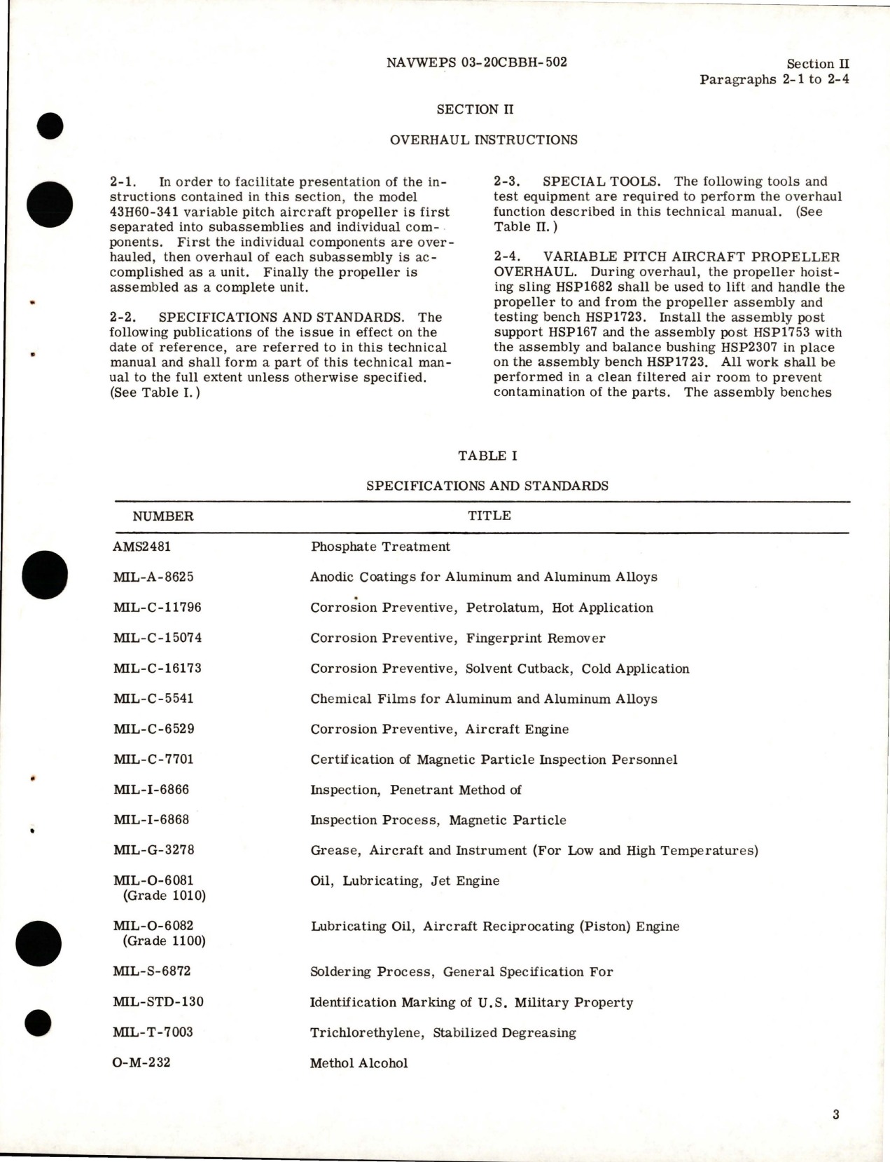 Sample page 7 from AirCorps Library document: Overhaul Instructions for Variable Pitch Propeller - Model 43H60-341