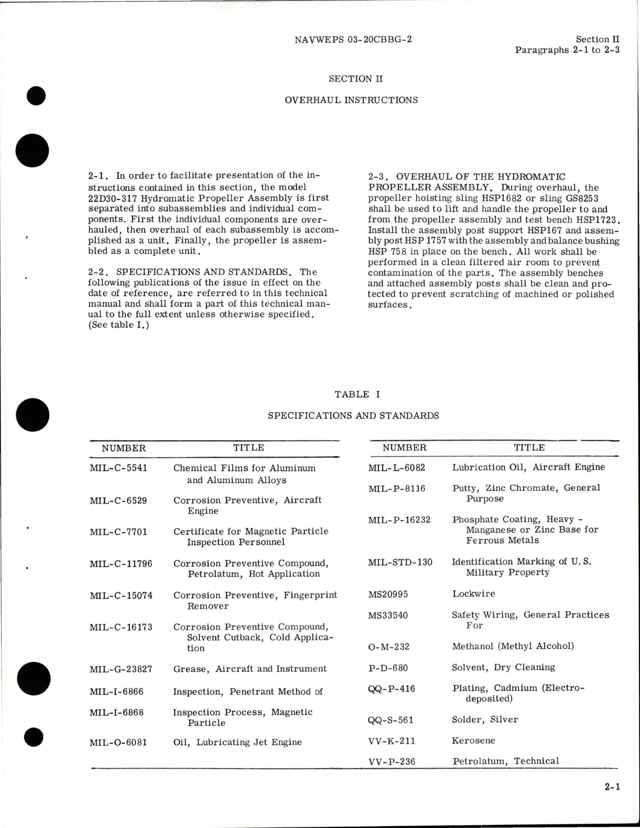 Sample page 7 from AirCorps Library document: Overhaul Instructions for Variable Pitch Propeller - 22D30-305, 22D30-307, and 22D30-317