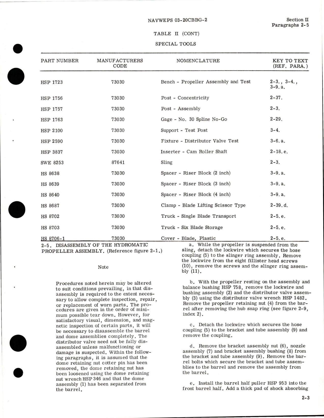 Sample page 9 from AirCorps Library document: Overhaul Instructions for Variable Pitch Propeller - 22D30-305, 22D30-307, and 22D30-317