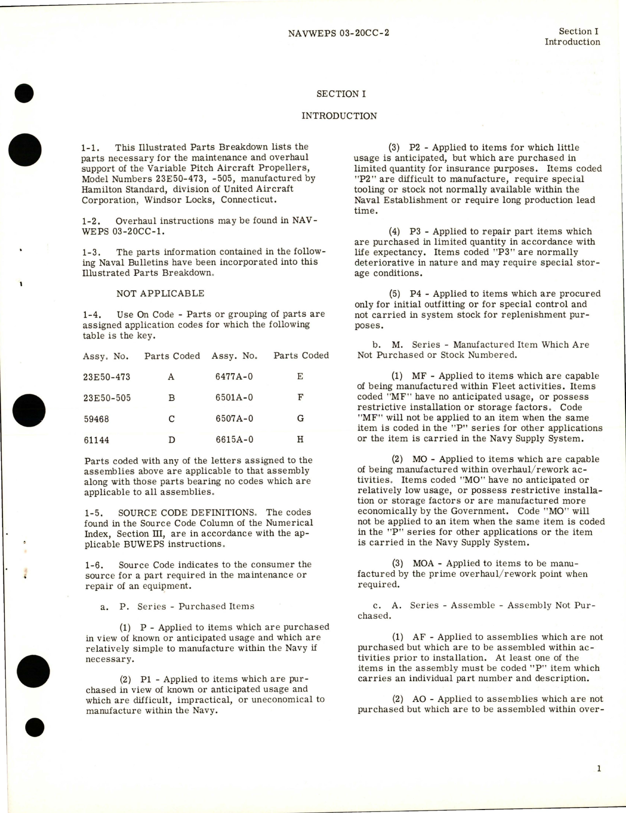Sample page 5 from AirCorps Library document: Illustrated Parts for Variable Pitch Aircraft Propeller and Blade Assembly