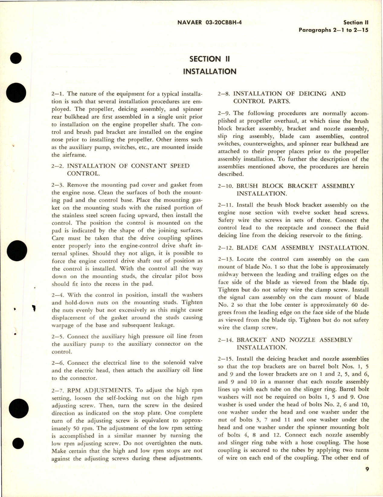 Sample page 7 from AirCorps Library document: Operation and Maintenance Instructions for Variable Pitch Propeller - Models 43H60-359, 43H60-383, and 43H60-395