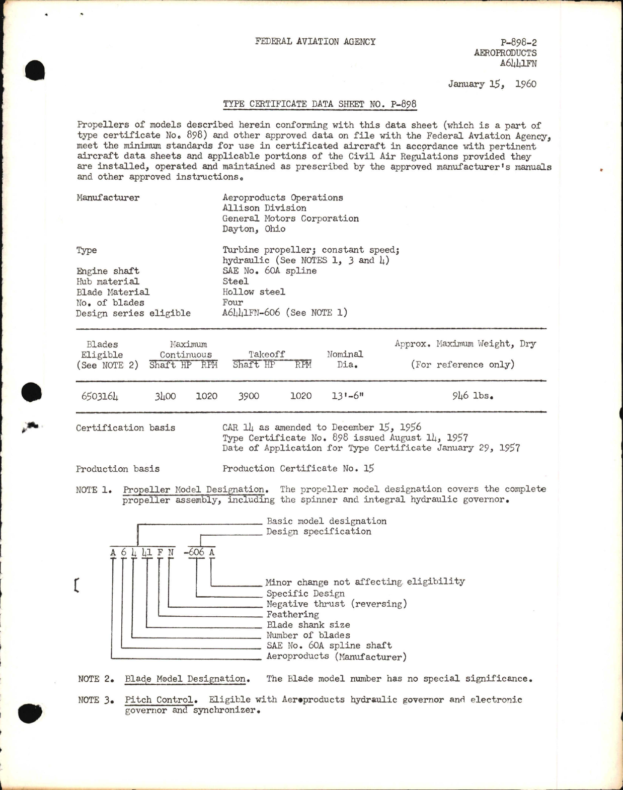 Sample page 1 from AirCorps Library document: A6441FN