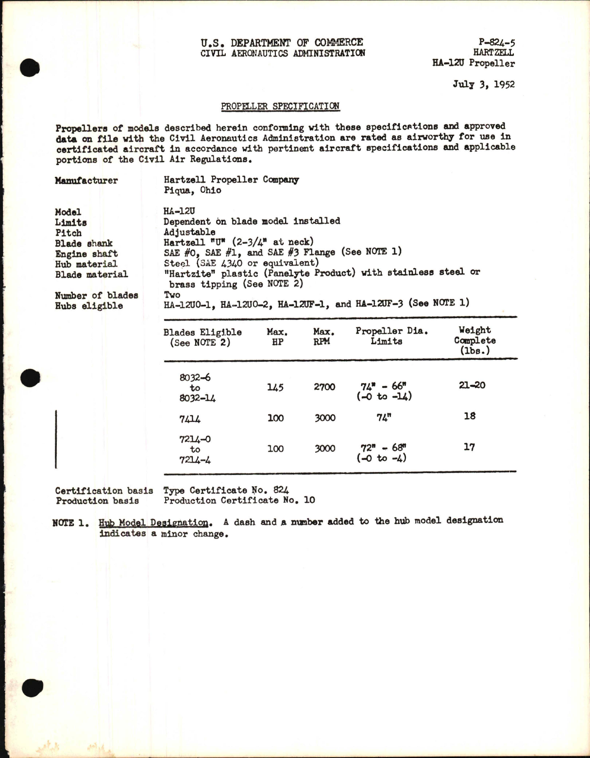 Sample page 1 from AirCorps Library document: HA-12U