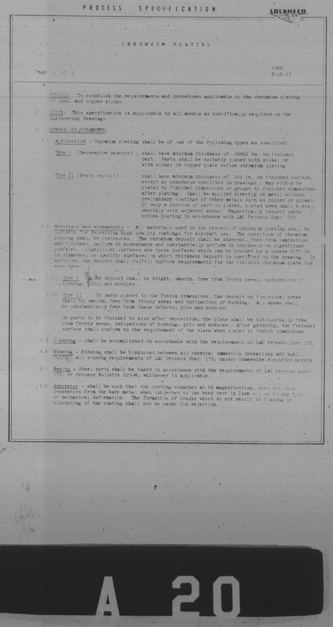Sample page 1 from AirCorps Library document: Chromium Plating