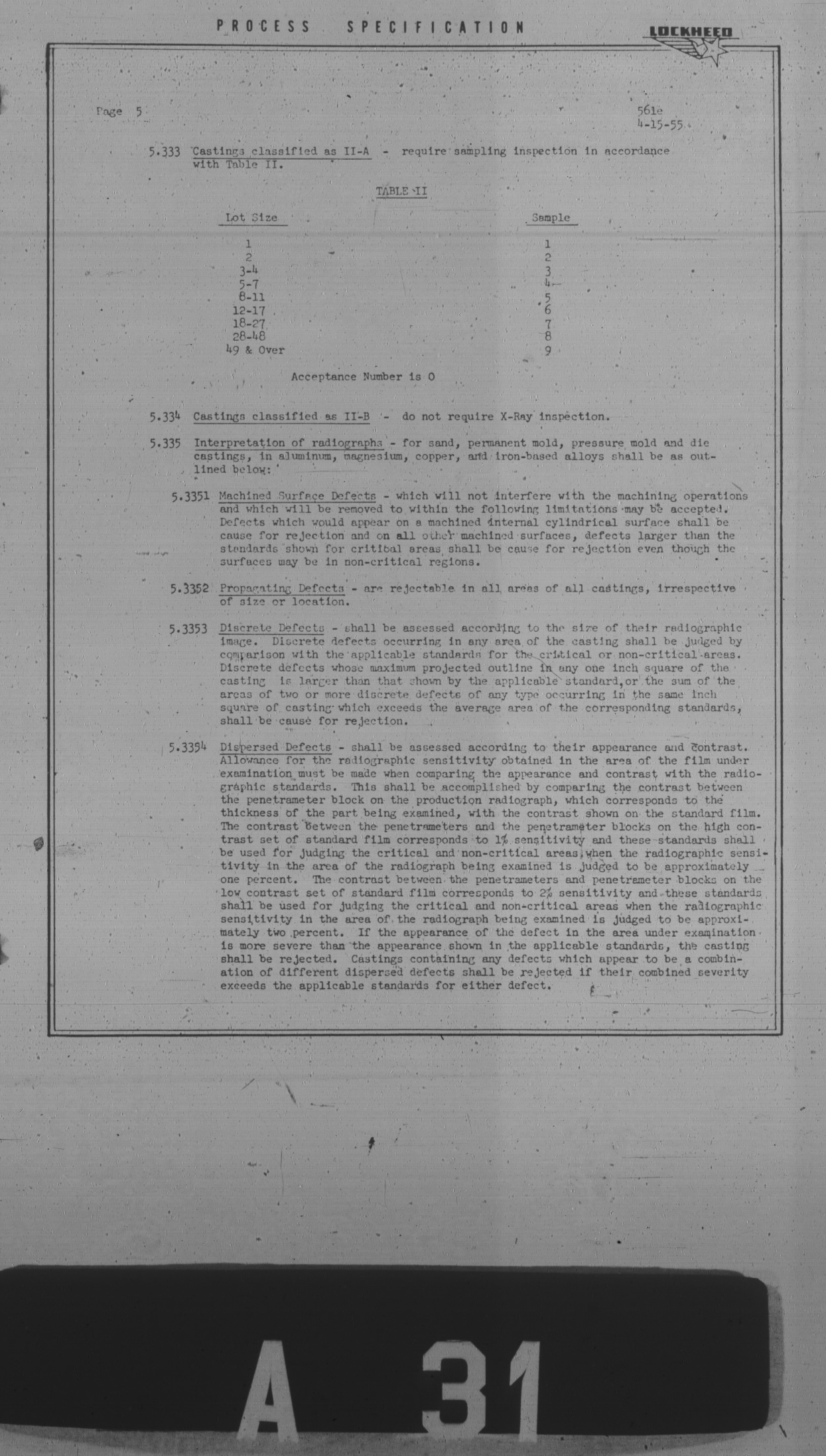 Sample page 5 from AirCorps Library document: General Requirements for Castings