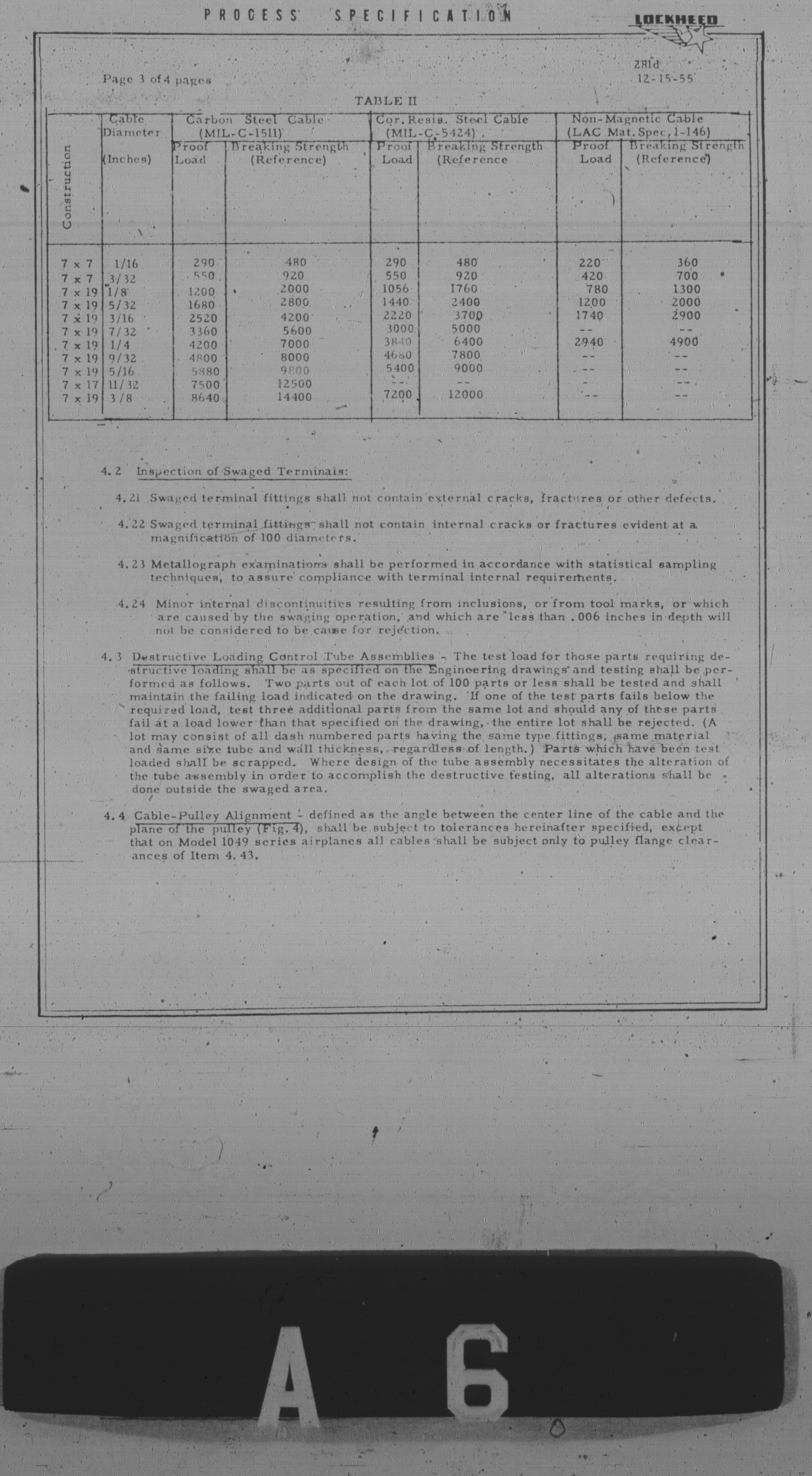 Sample page 3 from AirCorps Library document: Fabrication & Installation of Cable and Control Tube Assemblies