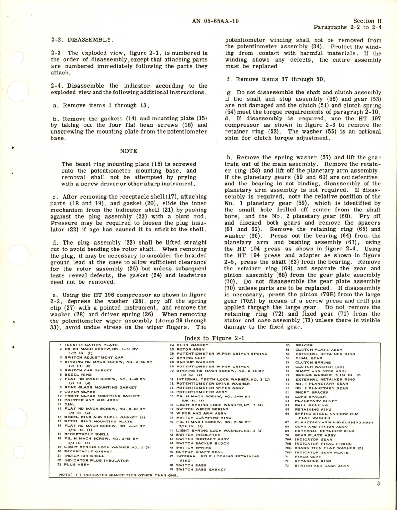 Sample page 7 from AirCorps Library document: Overhaul Instructions for Fuel or Oil Quantity Indicator 