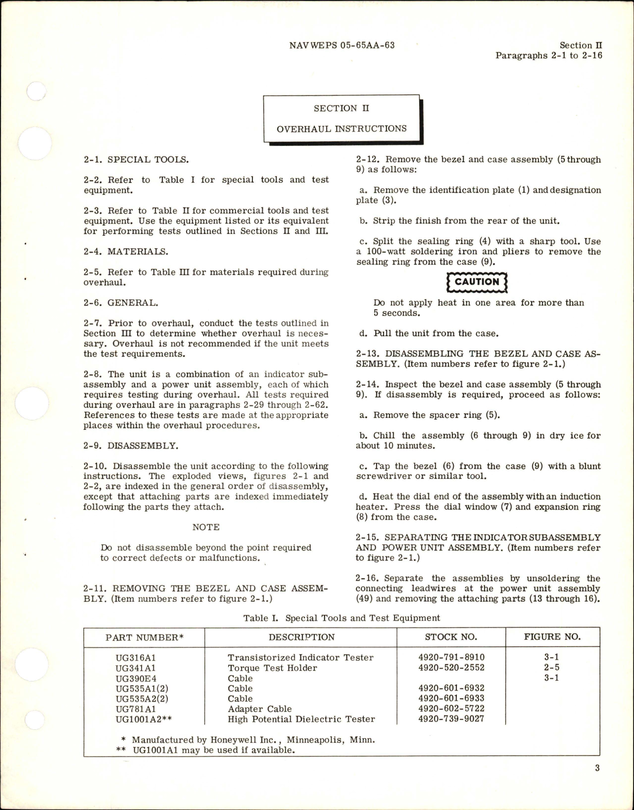 Sample page 7 from AirCorps Library document: Overhaul Instructions for Fuel Quantity Indicator - Part JG130A63