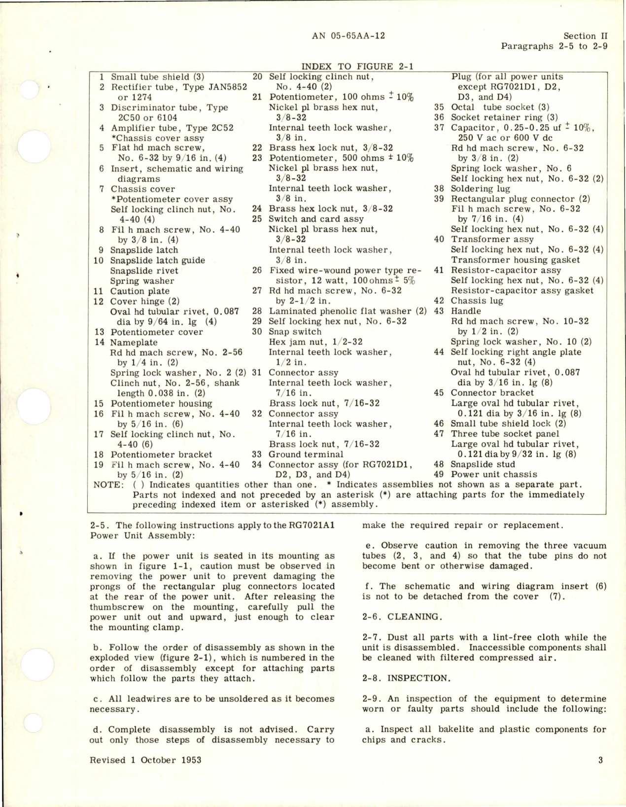 Sample page 5 from AirCorps Library document: Revision to Overhaul Instructions for Fuel Quantity Power Unit Assemblies and Mounting Racks