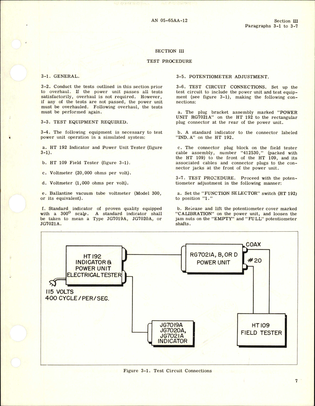 Sample page 7 from AirCorps Library document: Revision to Overhaul Instructions for Fuel Quantity Power Unit Assemblies and Mounting Racks