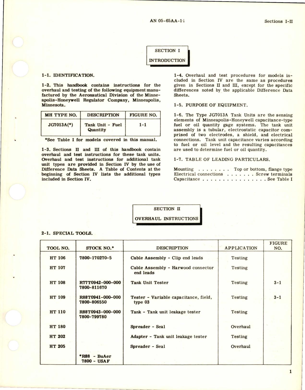 Sample page 5 from AirCorps Library document: Overhaul Instructions for Fuel Quantity Tank Units 