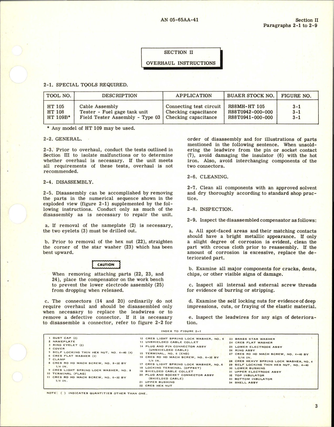 Sample page 7 from AirCorps Library document: Overhaul Instructions for Compensator - Capacitor Fuel or Oil Quantity Gage Systems Compensator - Type FG1A