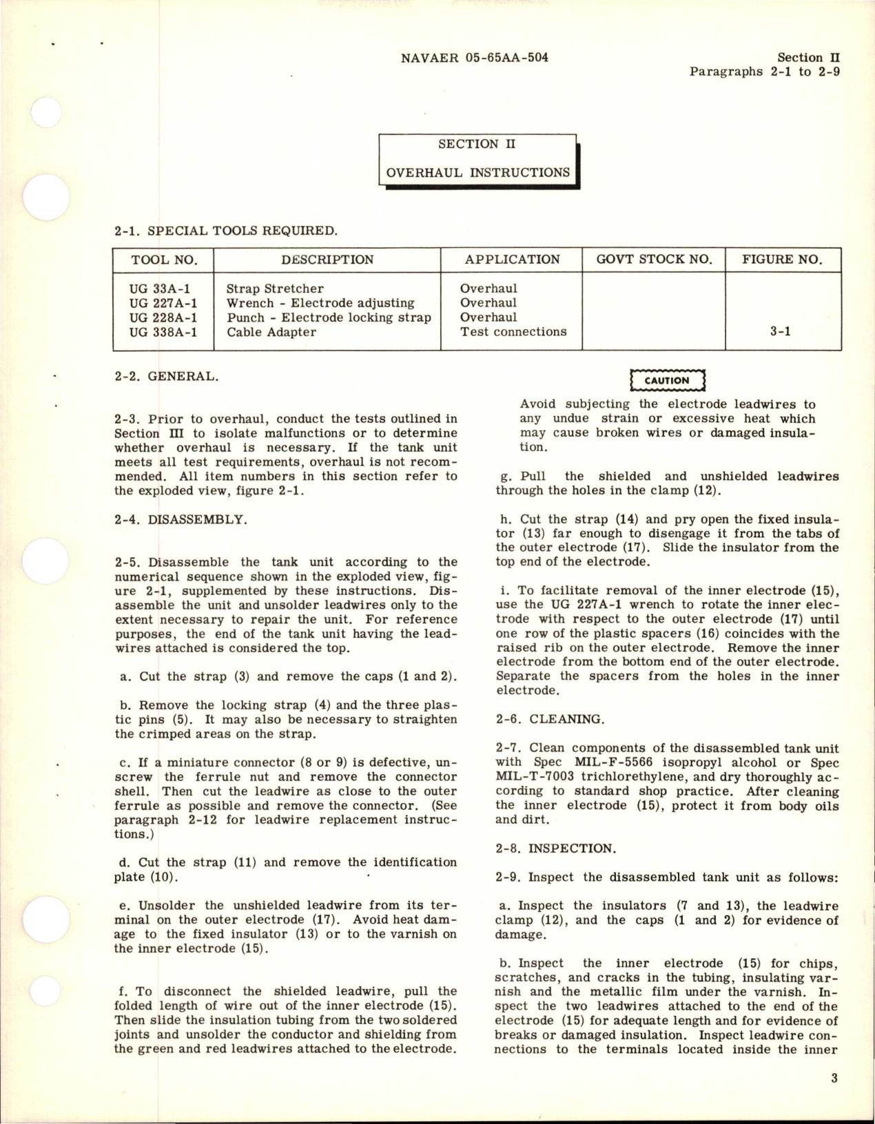 Sample page 5 from AirCorps Library document: Overhaul Instructions for Tank Unit - Types FG120H, FG120K, and FG120L 