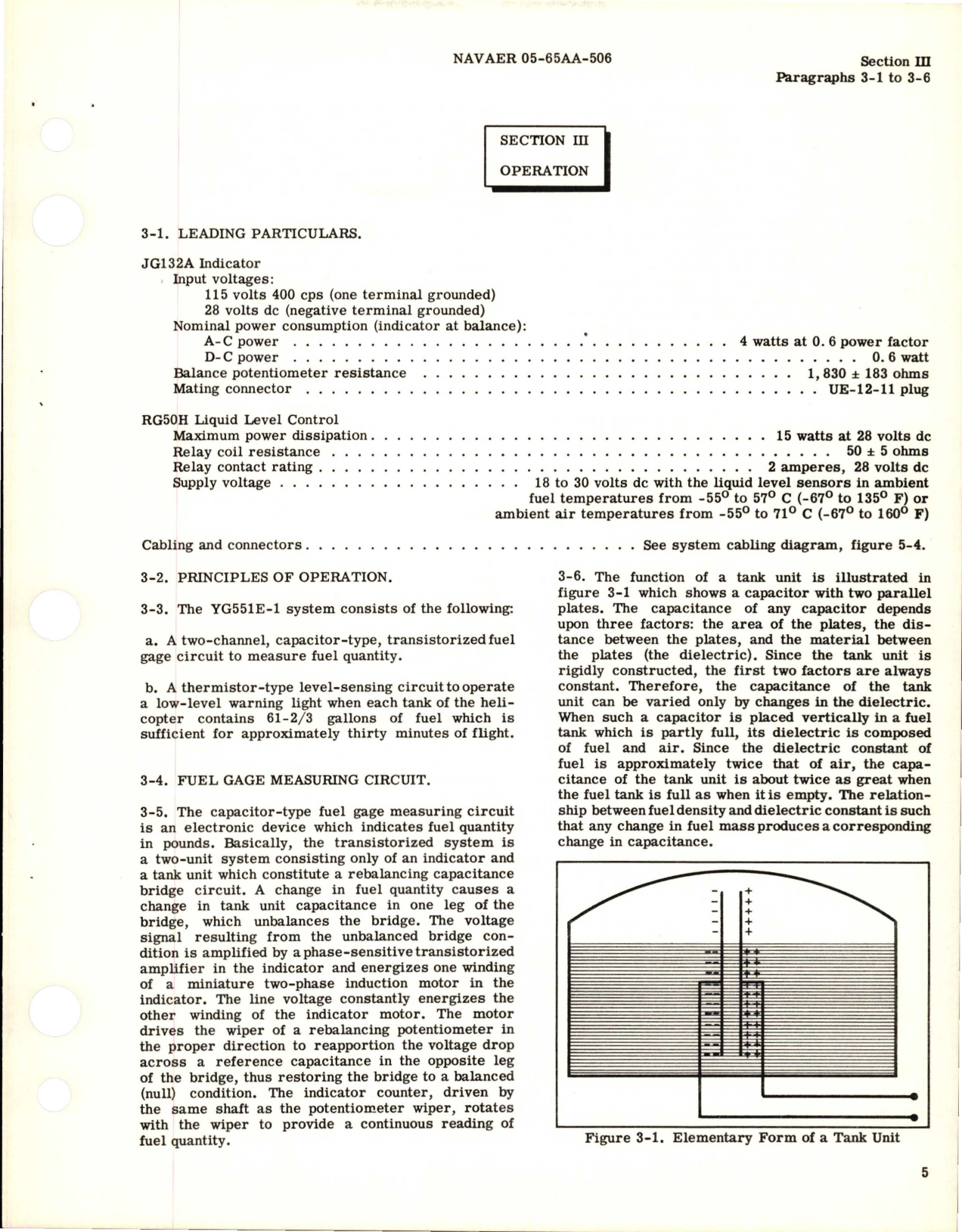 Sample page 9 from AirCorps Library document: Operation and Service Instructions for Capacitor Type Fuel Quantity Gage System - System YG551E-1 