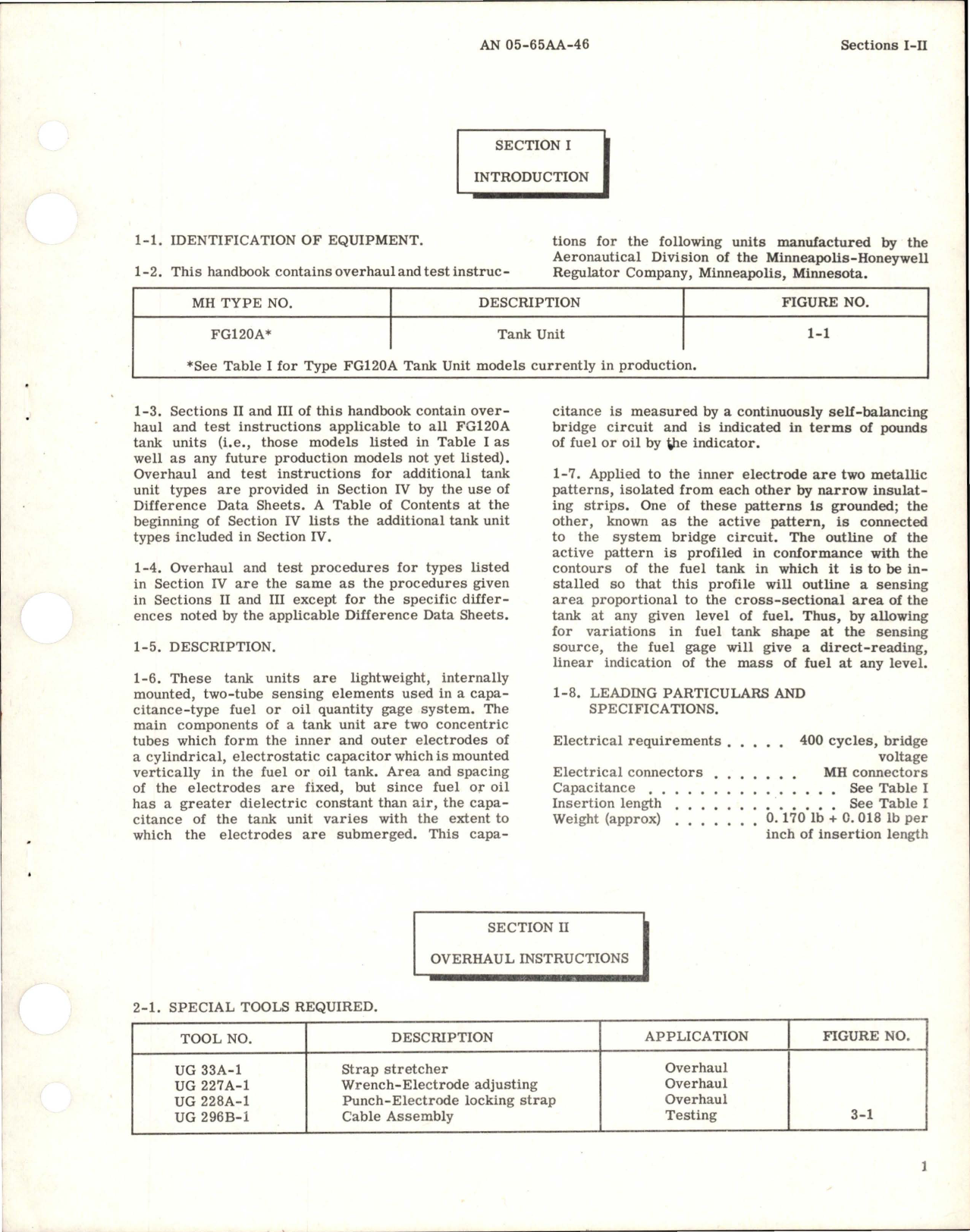 Sample page 5 from AirCorps Library document: Overhaul Instructions for Tank Unit - FG120A and FG120C