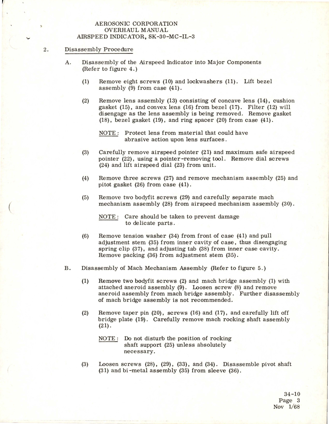 Sample page 9 from AirCorps Library document: Overhaul Manual with Illustrated Parts Breakdown for Airspeed Indicator - SK-30-MC-IL-3 and 21140-1120