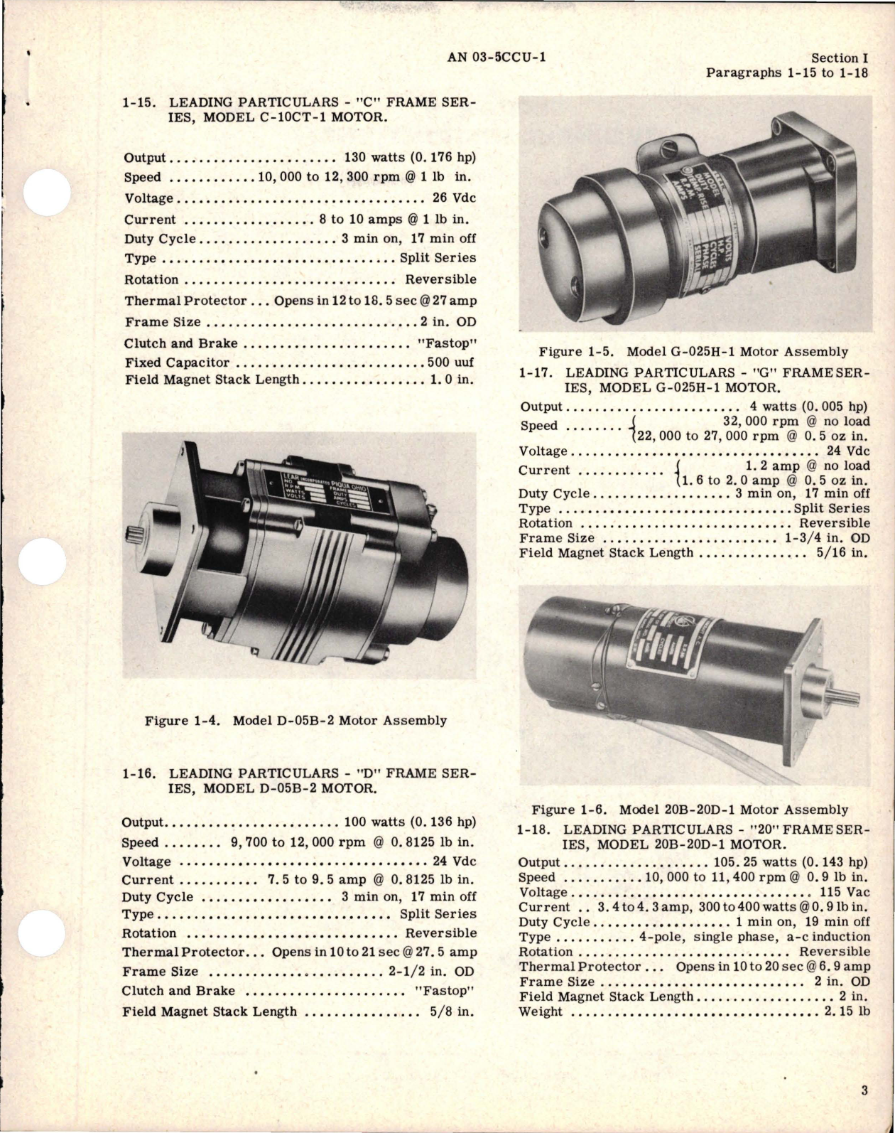 Sample page 5 from AirCorps Library document: Overhaul Instructions for Fractional Horsepower Motors 