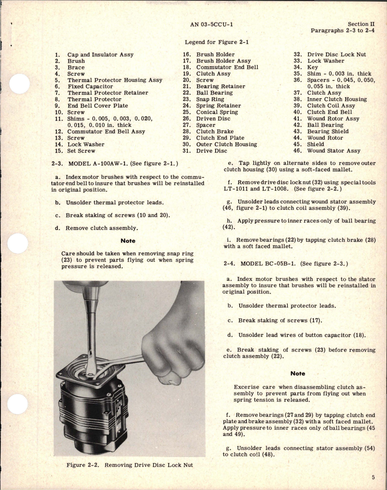 Sample page 7 from AirCorps Library document: Overhaul Instructions for Fractional Horsepower Motors 