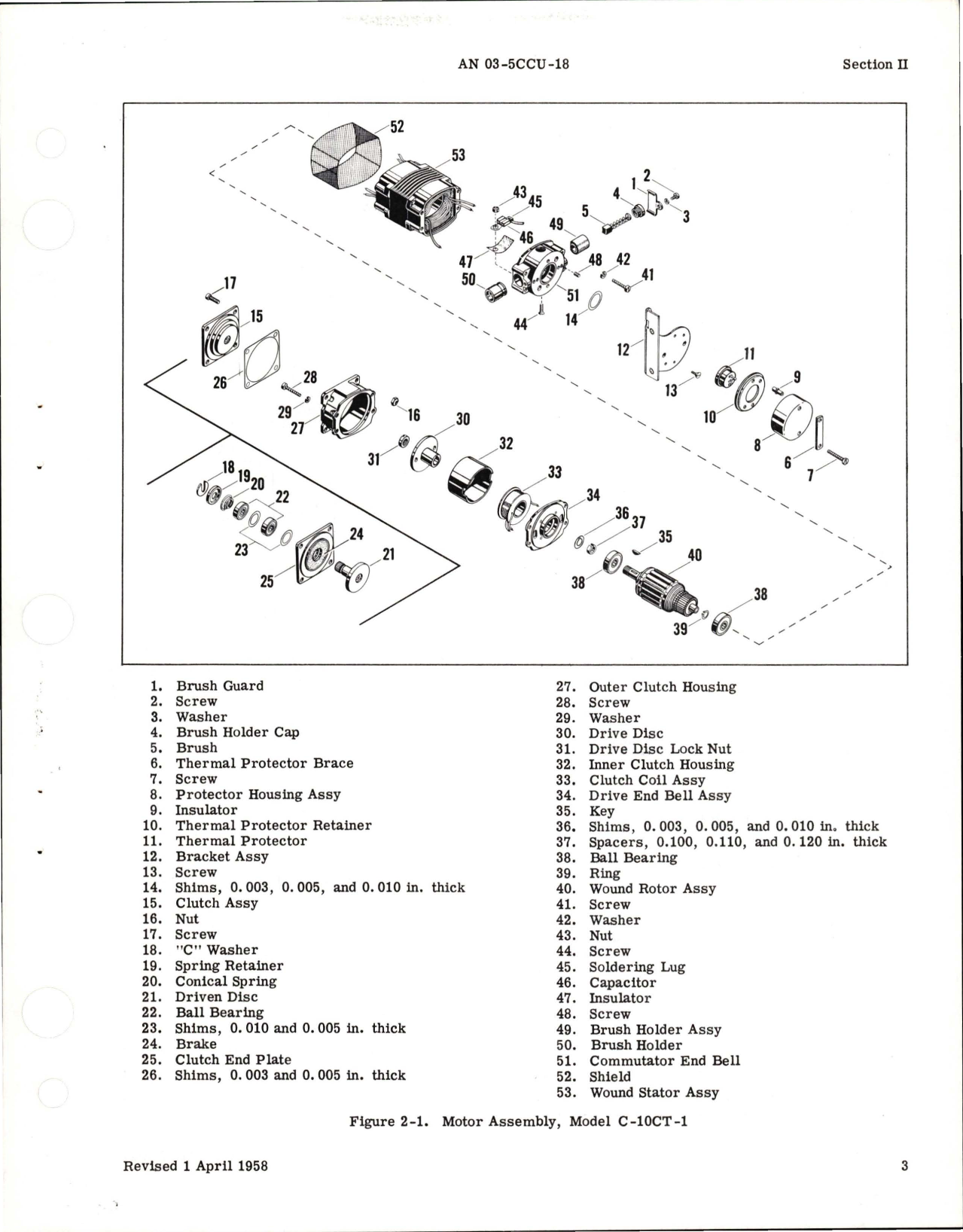 Sample page 5 from AirCorps Library document: Overhaul Instructions for Fractional Horsepower Electric Motors - C Frame Series 