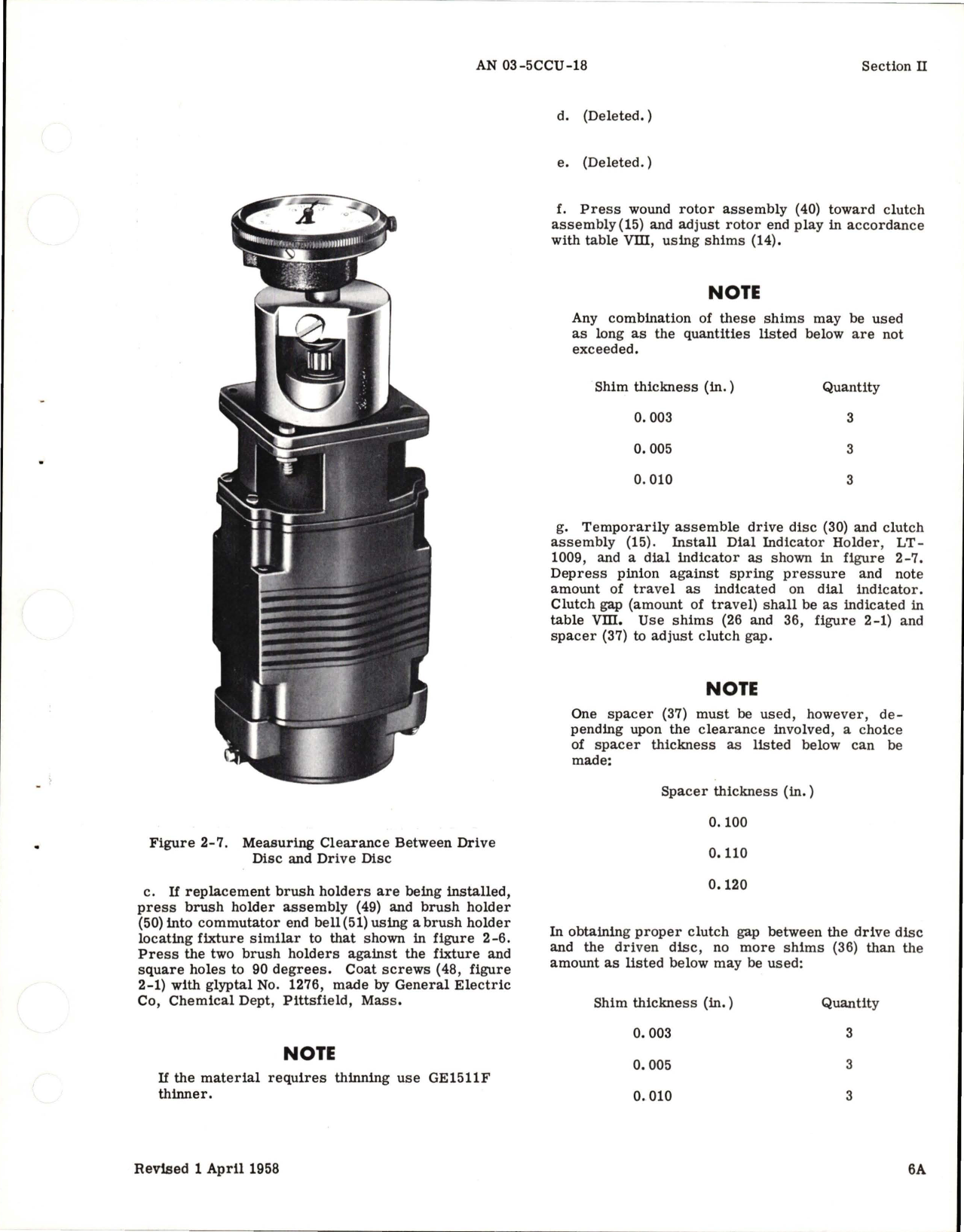 Sample page 9 from AirCorps Library document: Overhaul Instructions for Fractional Horsepower Electric Motors - C Frame Series 