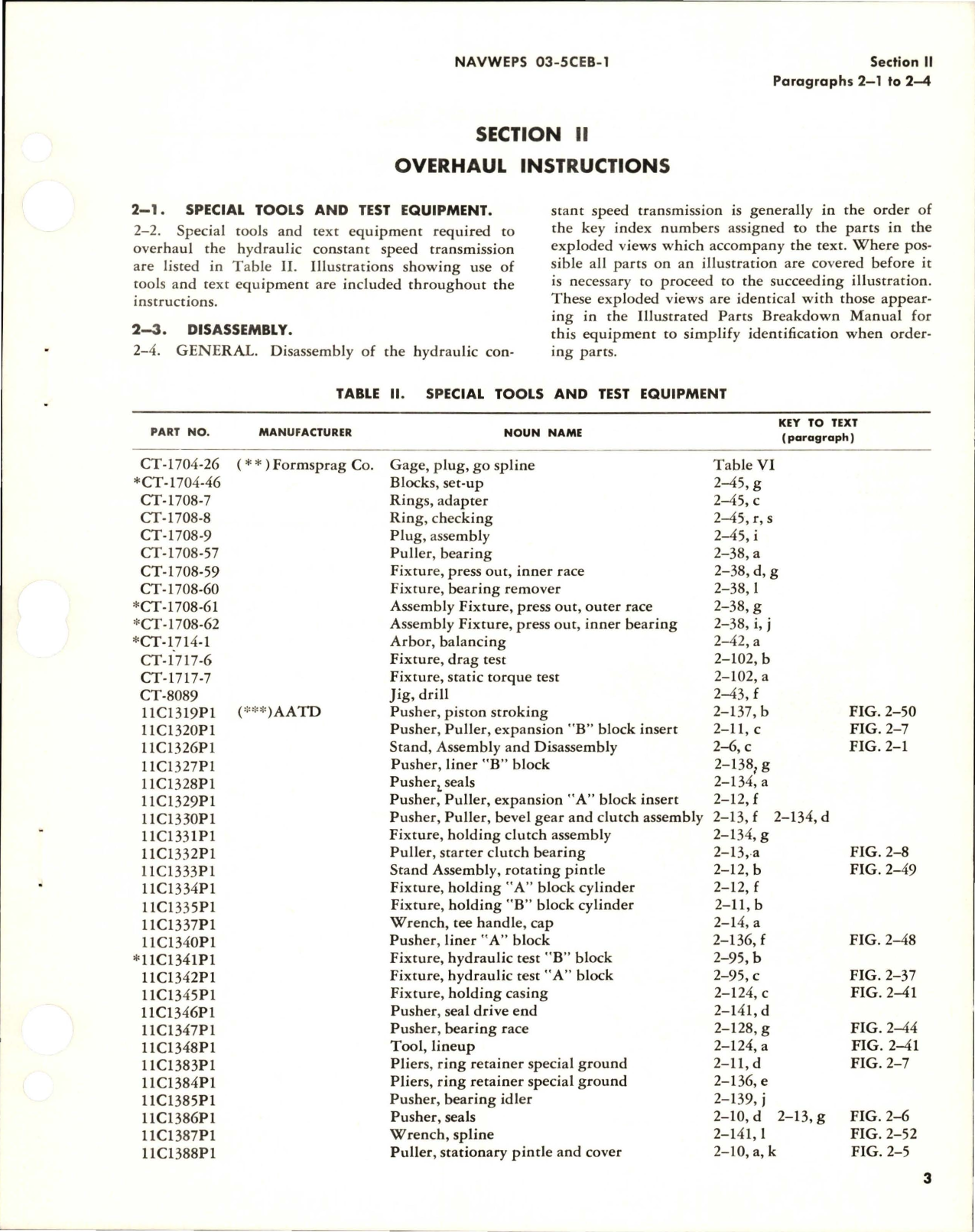 Sample page 7 from AirCorps Library document: Overhaul Instructions for Hydraulic Constant Speed Transmission - Model 2CLDG9A8 