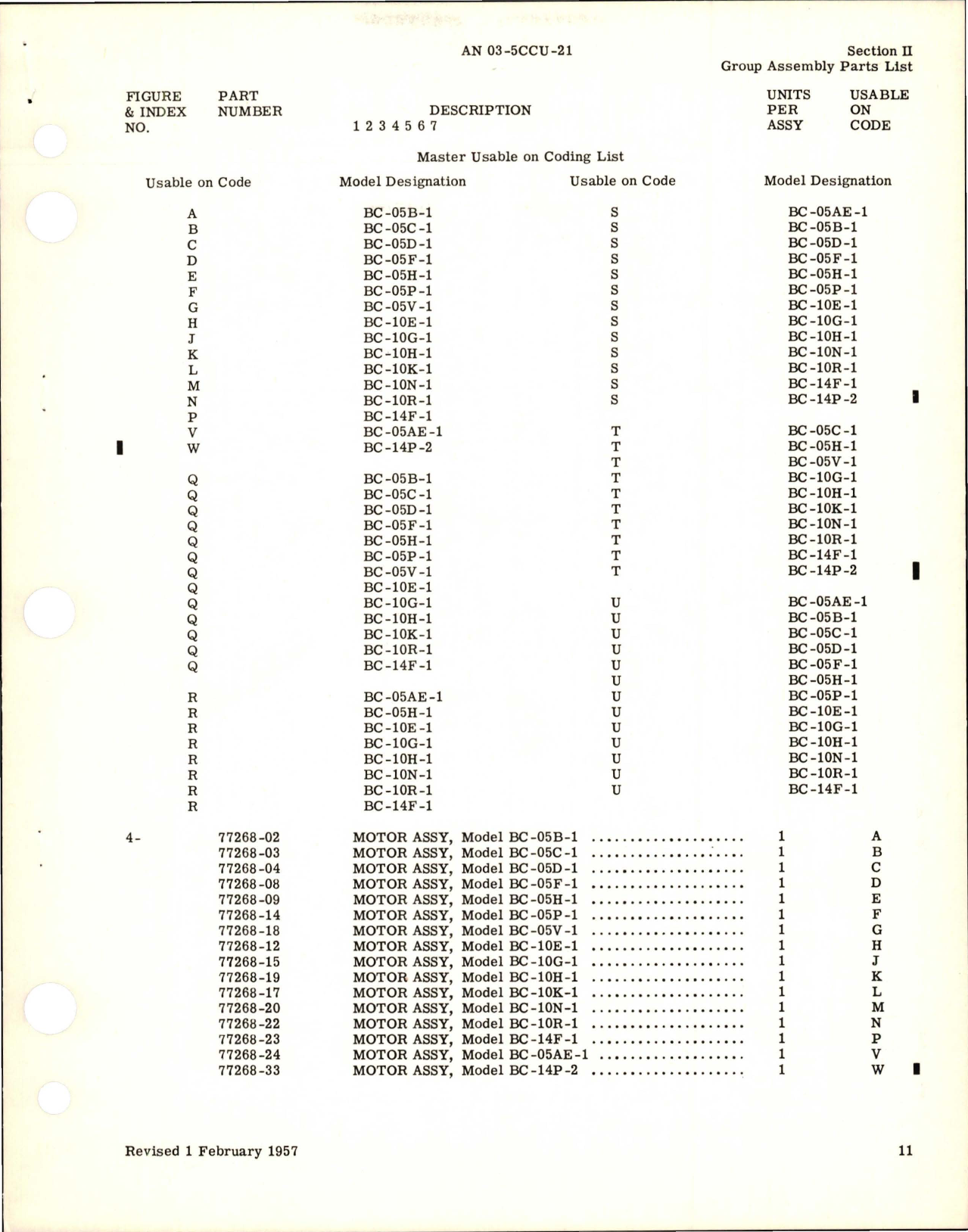 Sample page 7 from AirCorps Library document: Illustrated Parts Breakdown for Fractional Horsepower Motors - B Frame Series 