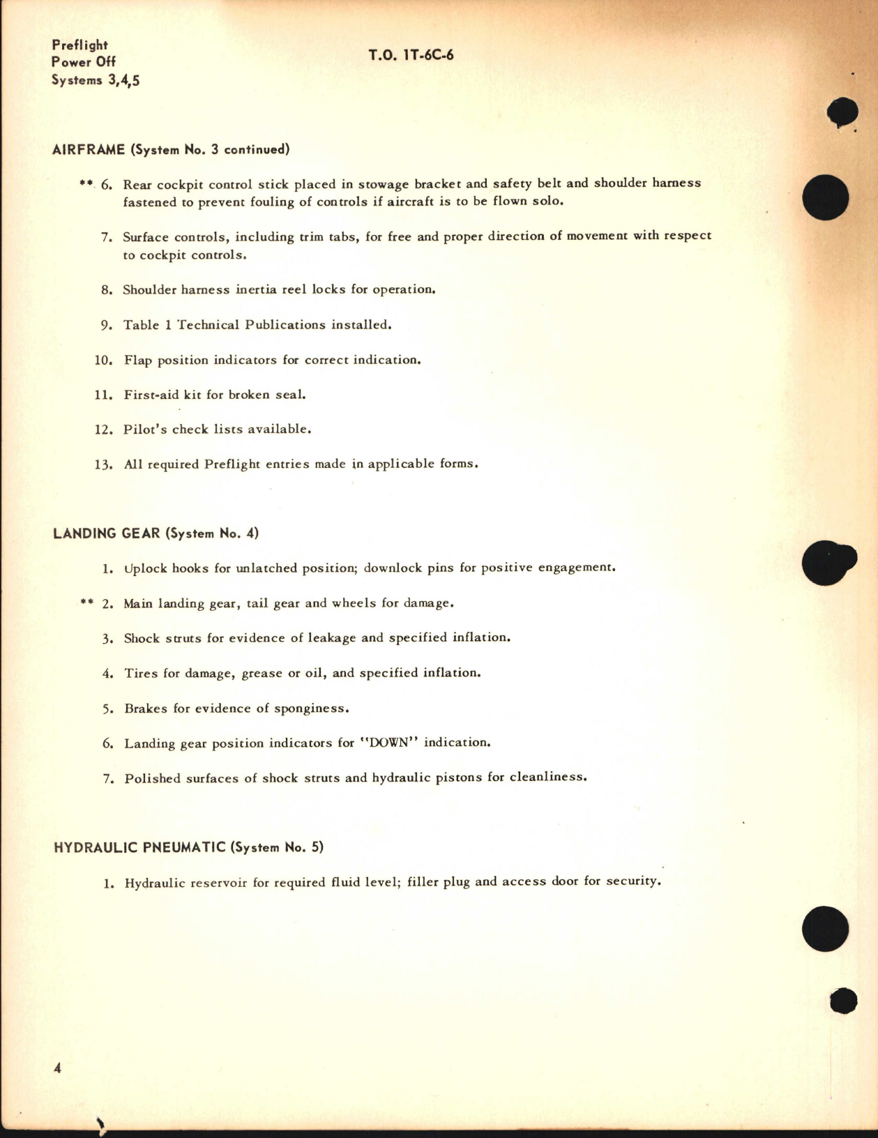 Sample page 6 from AirCorps Library document: Inspection Requirements for T-6