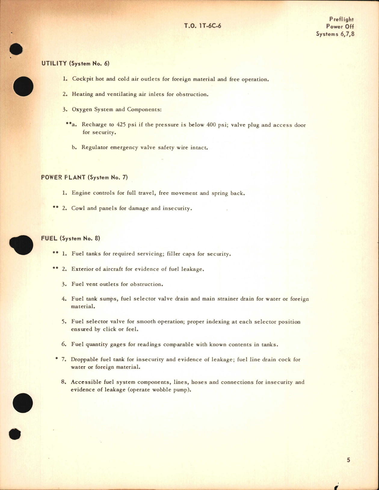 Sample page 7 from AirCorps Library document: Inspection Requirements for T-6