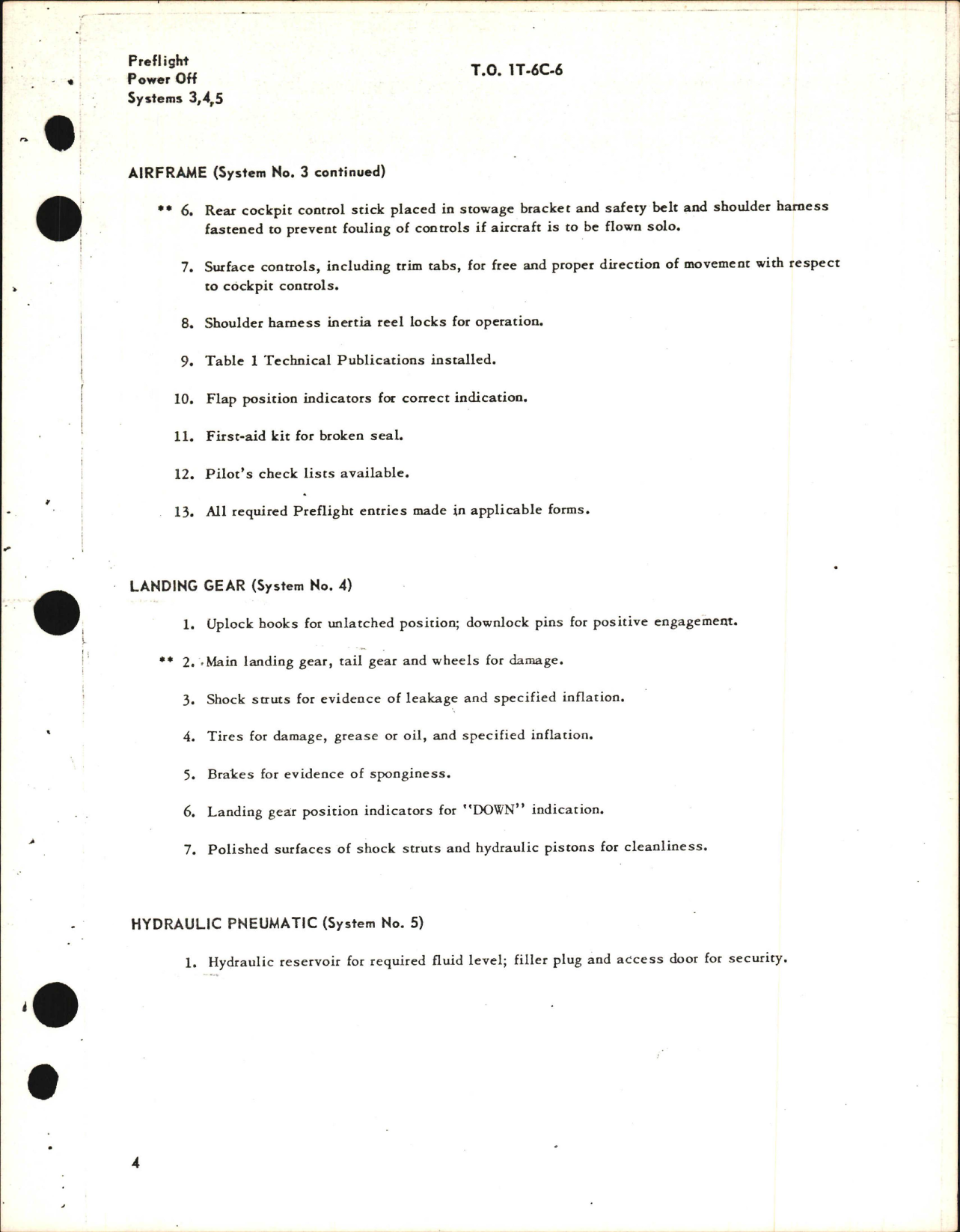 Sample page 5 from AirCorps Library document: T-6C-6, Inspection Requirements for T-6
