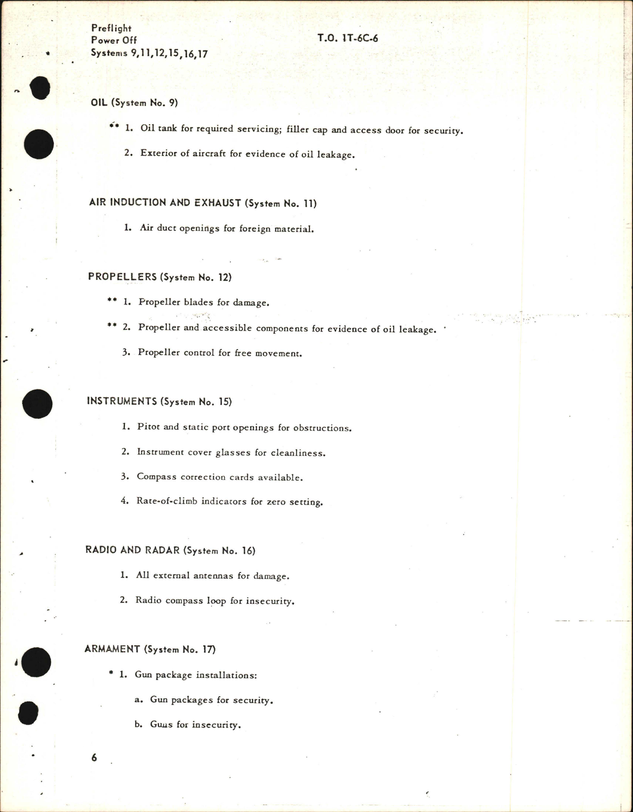 Sample page 7 from AirCorps Library document: T-6C-6, Inspection Requirements for T-6