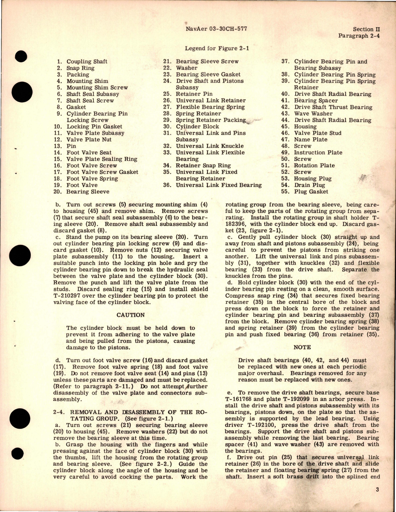 Sample page 7 from AirCorps Library document: Overhaul Instructions for Constant Displacement Hydraulic Pump Assemblies