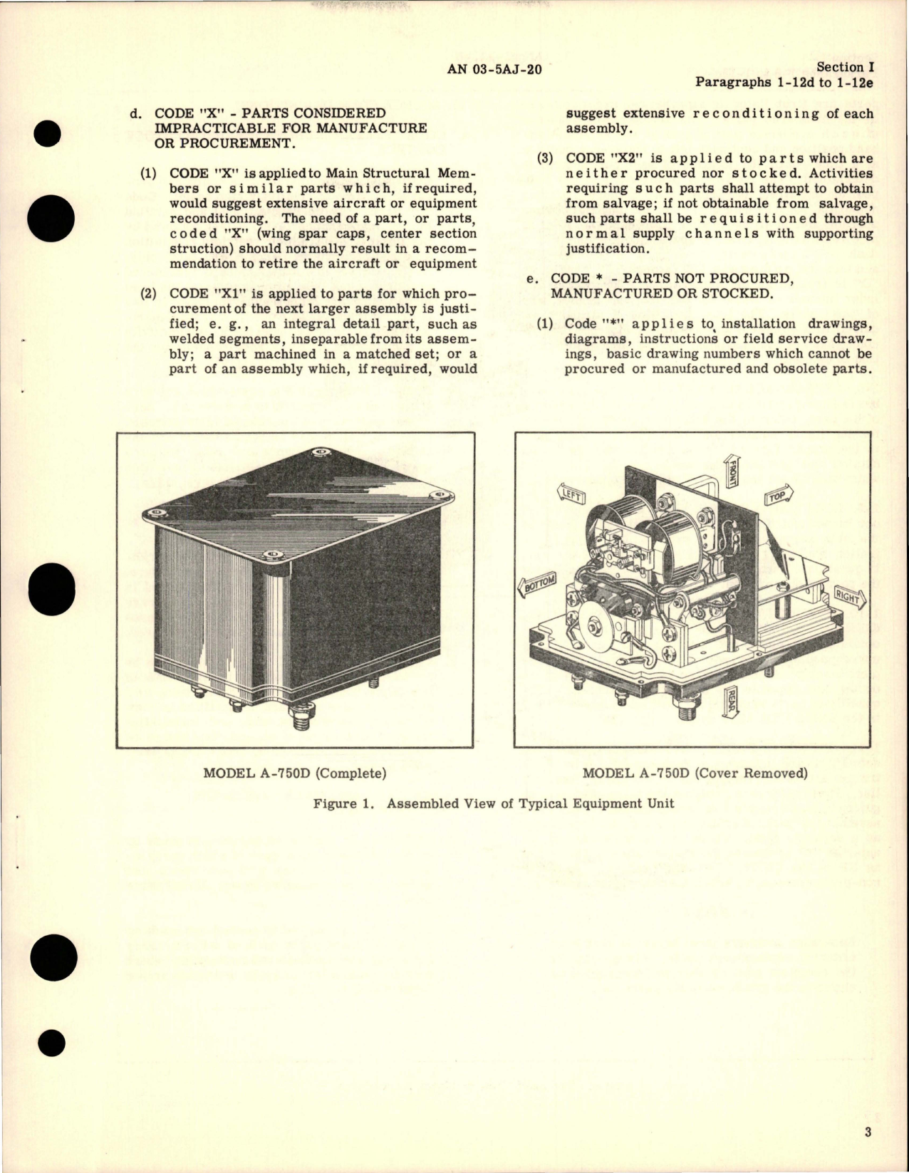 Sample page 5 from AirCorps Library document: Illustrated Parts Breakdown for Reverse Current Cutout - Model A-750D and Contactors - Models A-751D and A-751E
