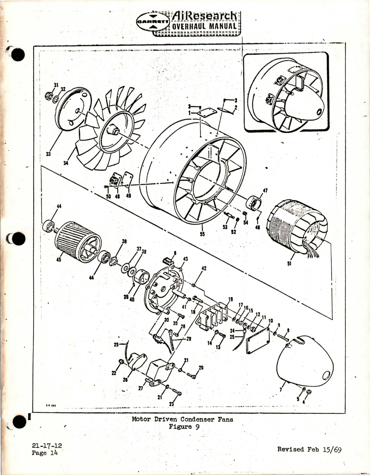 Sample page 5 from AirCorps Library document: Overhaul Manual for Motor Driven Condenser Fans - Parts 207560-1, 207560-1-2, and 207560-1-3
