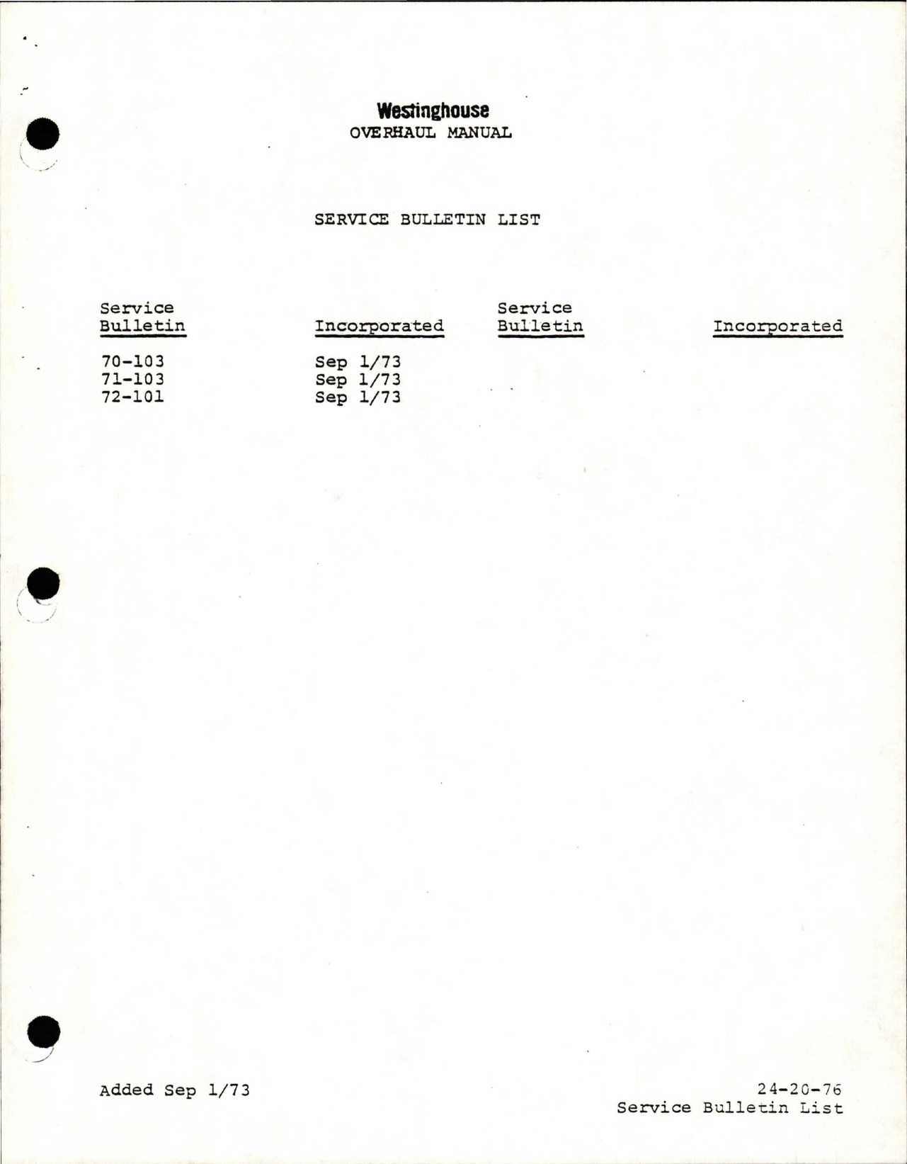 Sample page 7 from AirCorps Library document: Overhaul Manual for AC Generator - Parts 976J497-1 and 976J597-1 - Types 8QL30W and 8QL30X