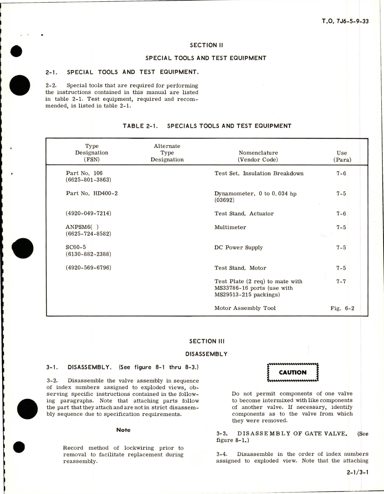 Sample page 7 from AirCorps Library document: Overhaul Instructions with Illustrated Parts Breakdown for Motor Operated Gate Valve - Part AV16B1716C