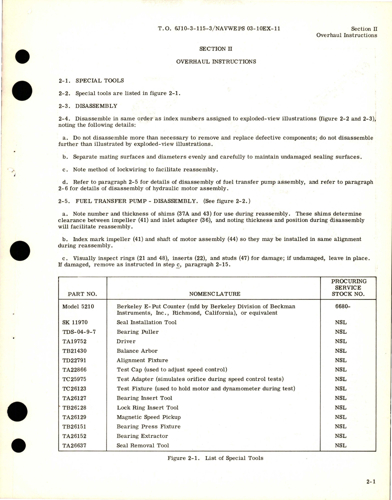 Sample page 7 from AirCorps Library document: Overhaul for Fuel Transfer Pump Assembly