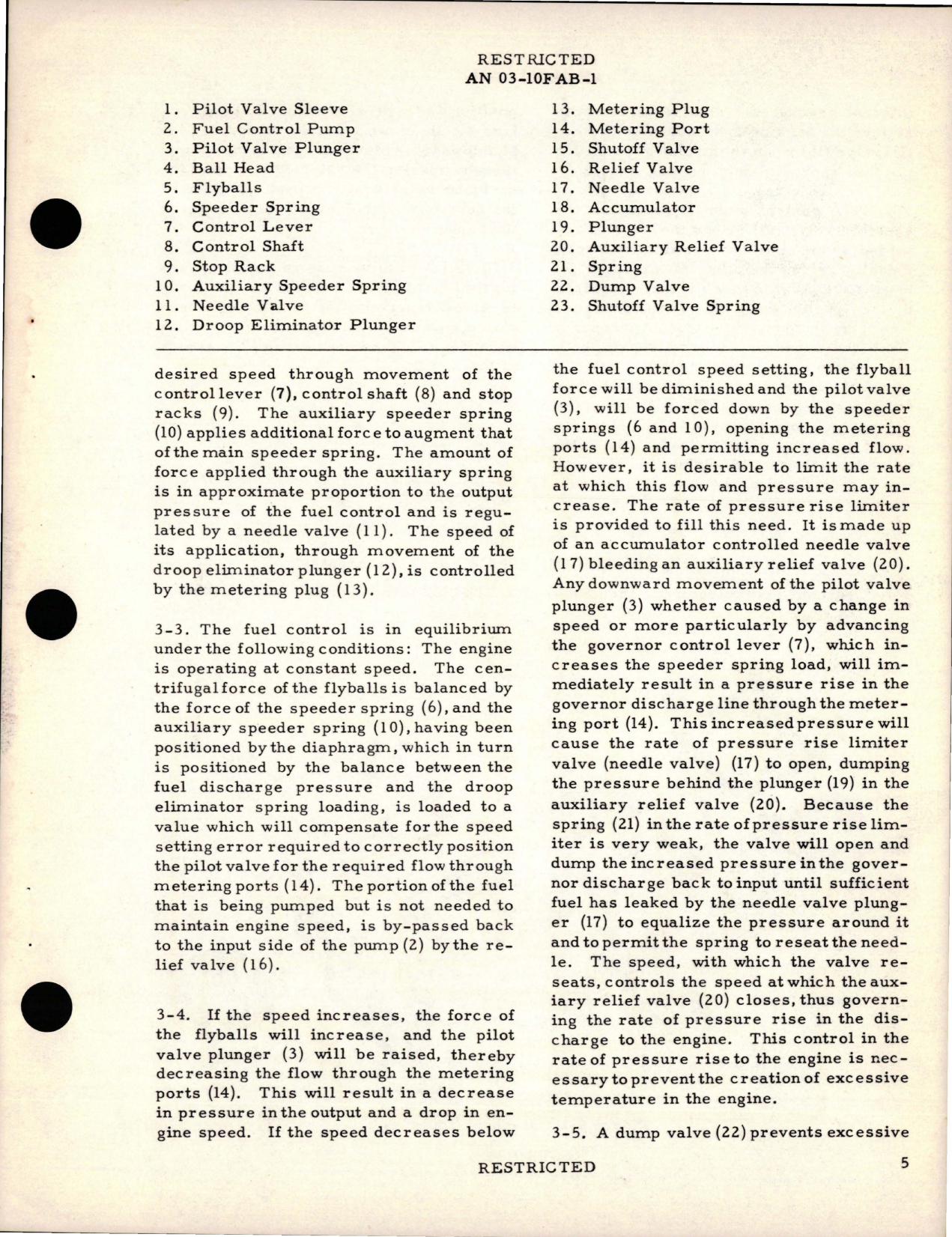 Sample page 9 from AirCorps Library document: Overhaul Instructions for Fuel Control - Models 400270, 400470