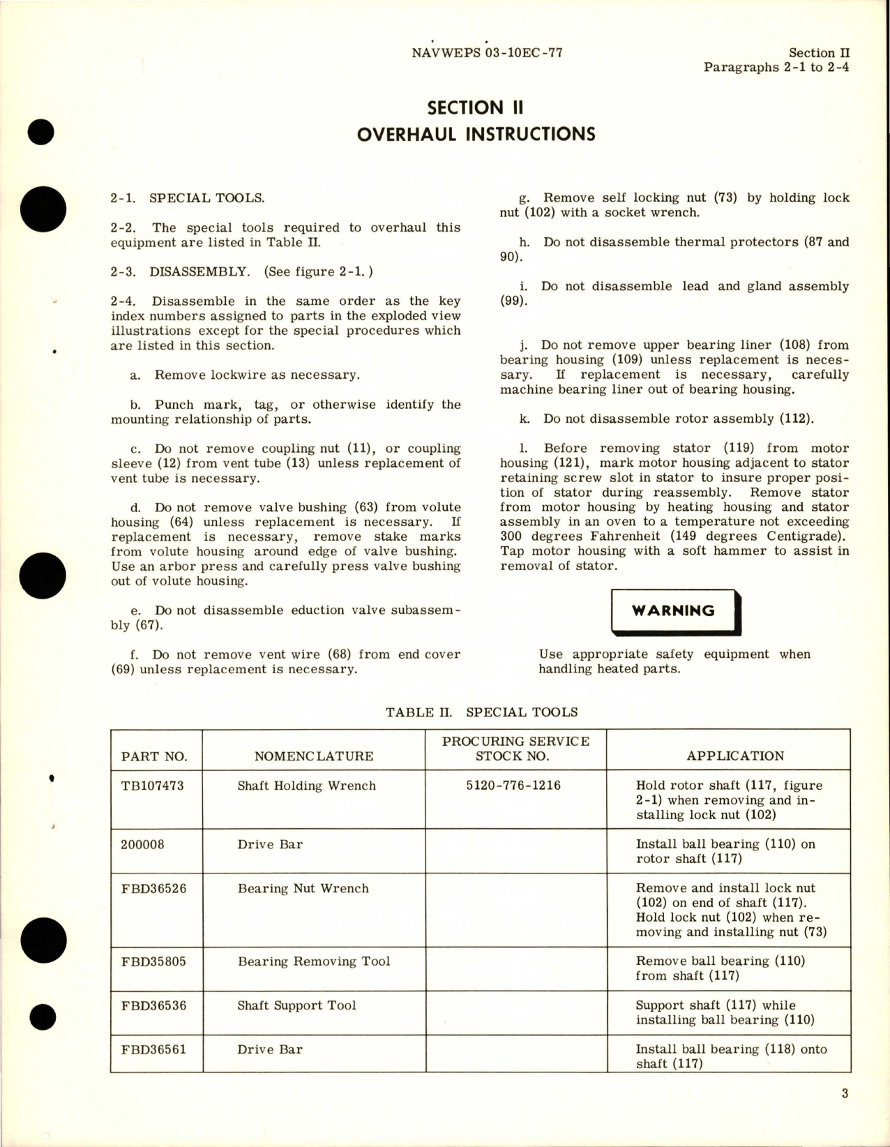 Sample page 7 from AirCorps Library document: Overhaul Instructions for Fuel Booster Pump - Model TB131300-3