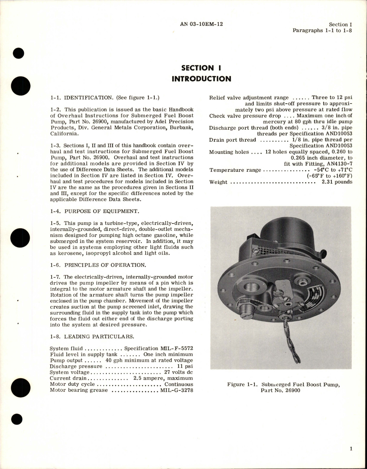 Sample page 5 from AirCorps Library document: Overhaul Instructions for Submerged Fuel Boost Pump