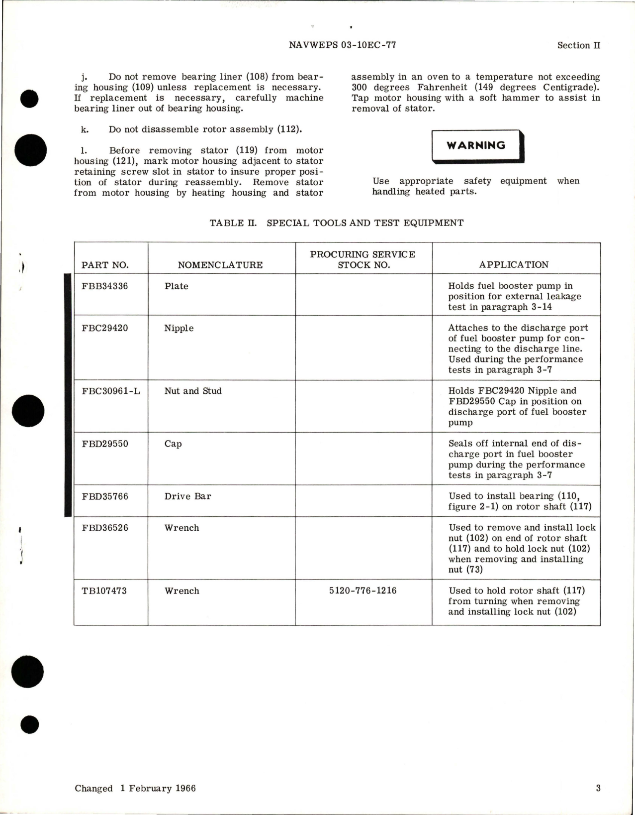 Sample page 5 from AirCorps Library document: Overhaul Instructions for Fuel Booster Pump - Models TB131300-3, 238900-1