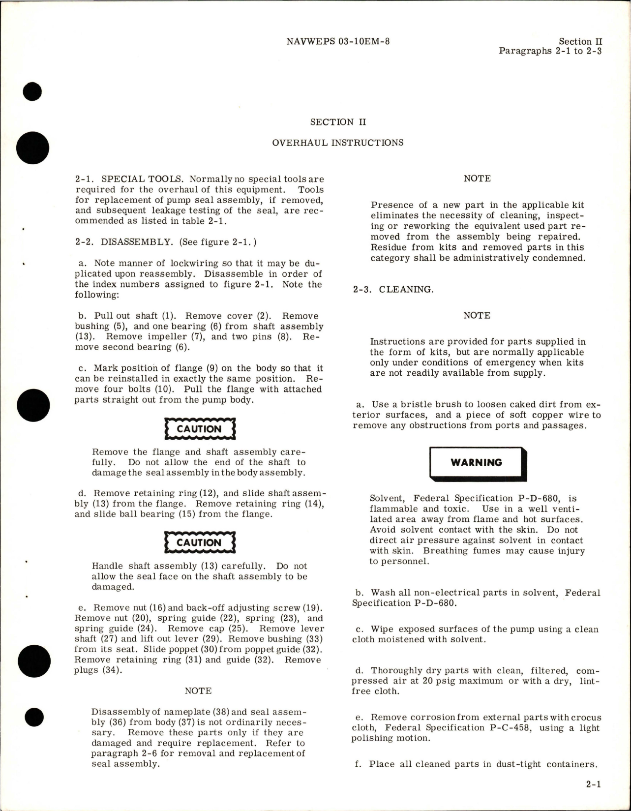 Sample page 5 from AirCorps Library document: Overhaul Instructions for Engine Driven Fuel Boost Pump - Part 23900 and 50138