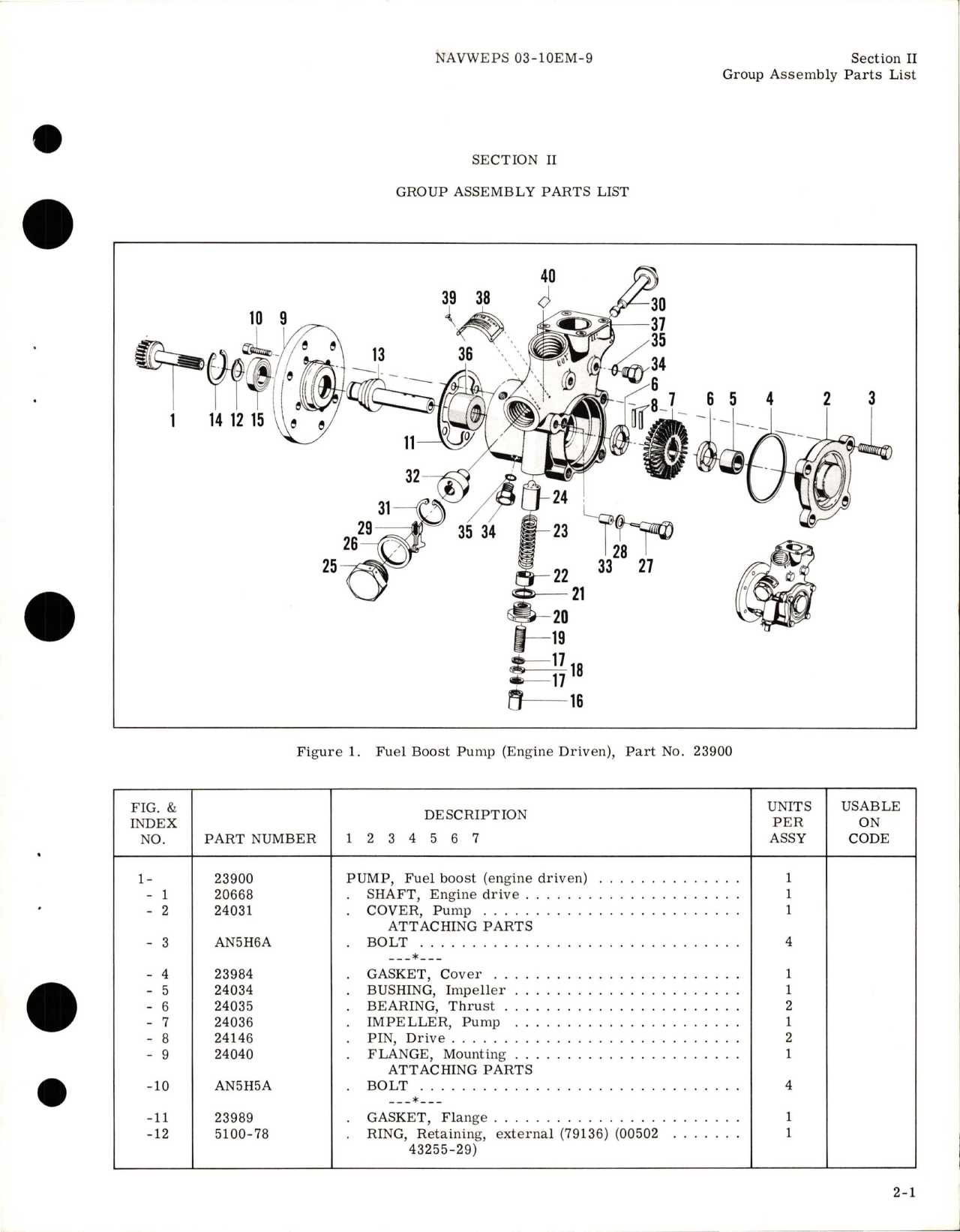 Sample page 7 from AirCorps Library document: Illustrated Parts Breakdown for Engine Driven Fuel Boost Pump - Parts 23900 and 50138