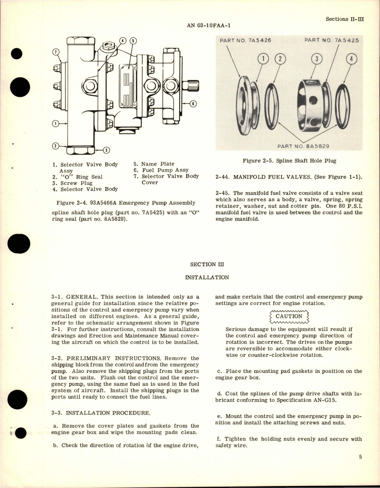 Sample page 9 from AirCorps Library document: Overhaul Instructions for Fuel Control - Model A5462 and Emergency Fuel Pump