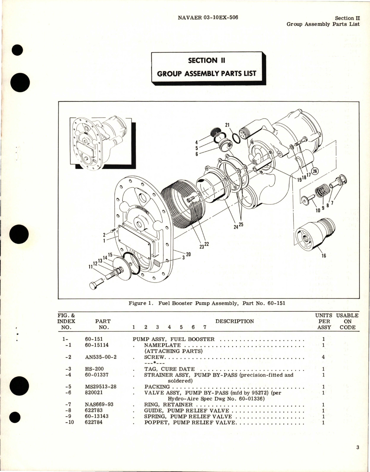 Sample page 5 from AirCorps Library document: Illustrated Parts Breakdown for Fuel Booster Pump - Part 60-151