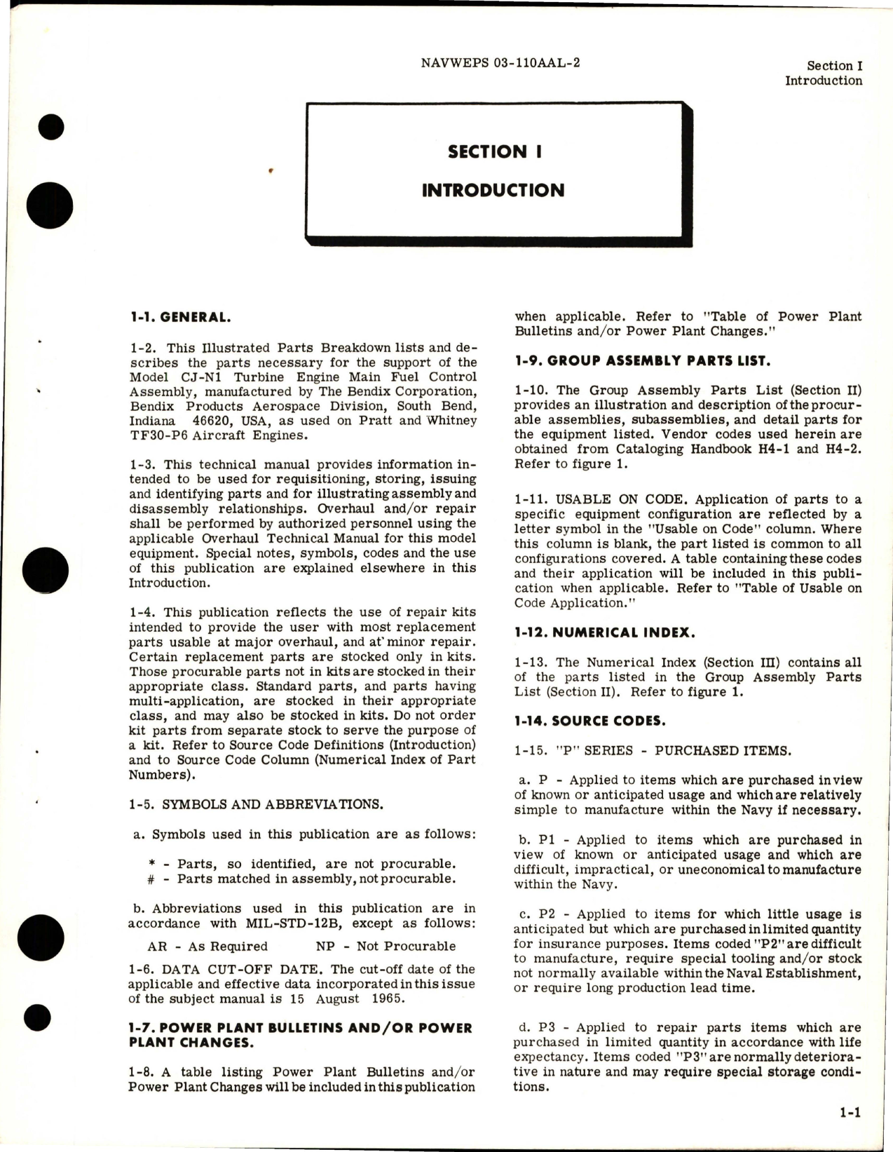 Sample page 5 from AirCorps Library document: Illustrated Parts Breakdown for Turbine Engine Main Fuel Control - Model CJ-N1 - Parts List 330725-22