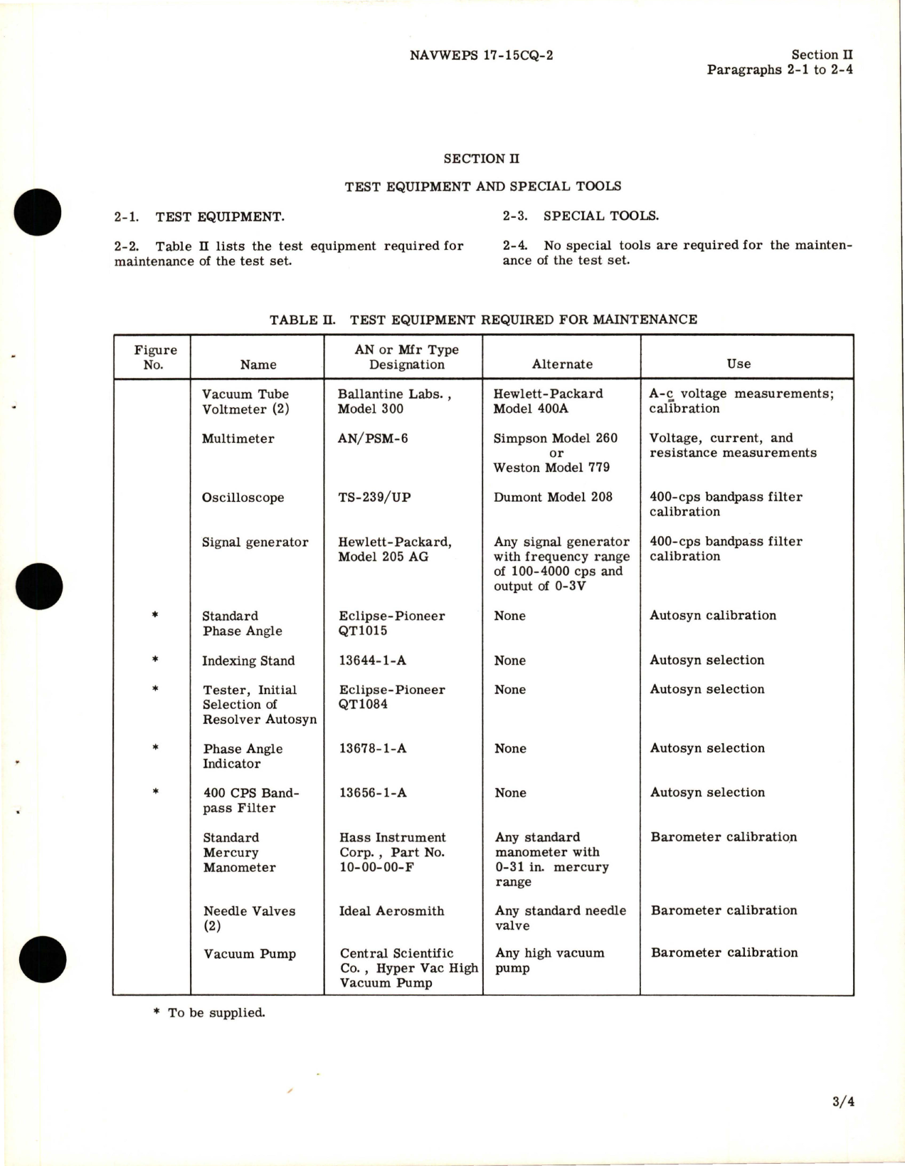 Sample page 9 from AirCorps Library document: Operation and Service Instructions with Illustrated Parts Breakdown for Altitude Control Test Set - Type 13679-3-A 