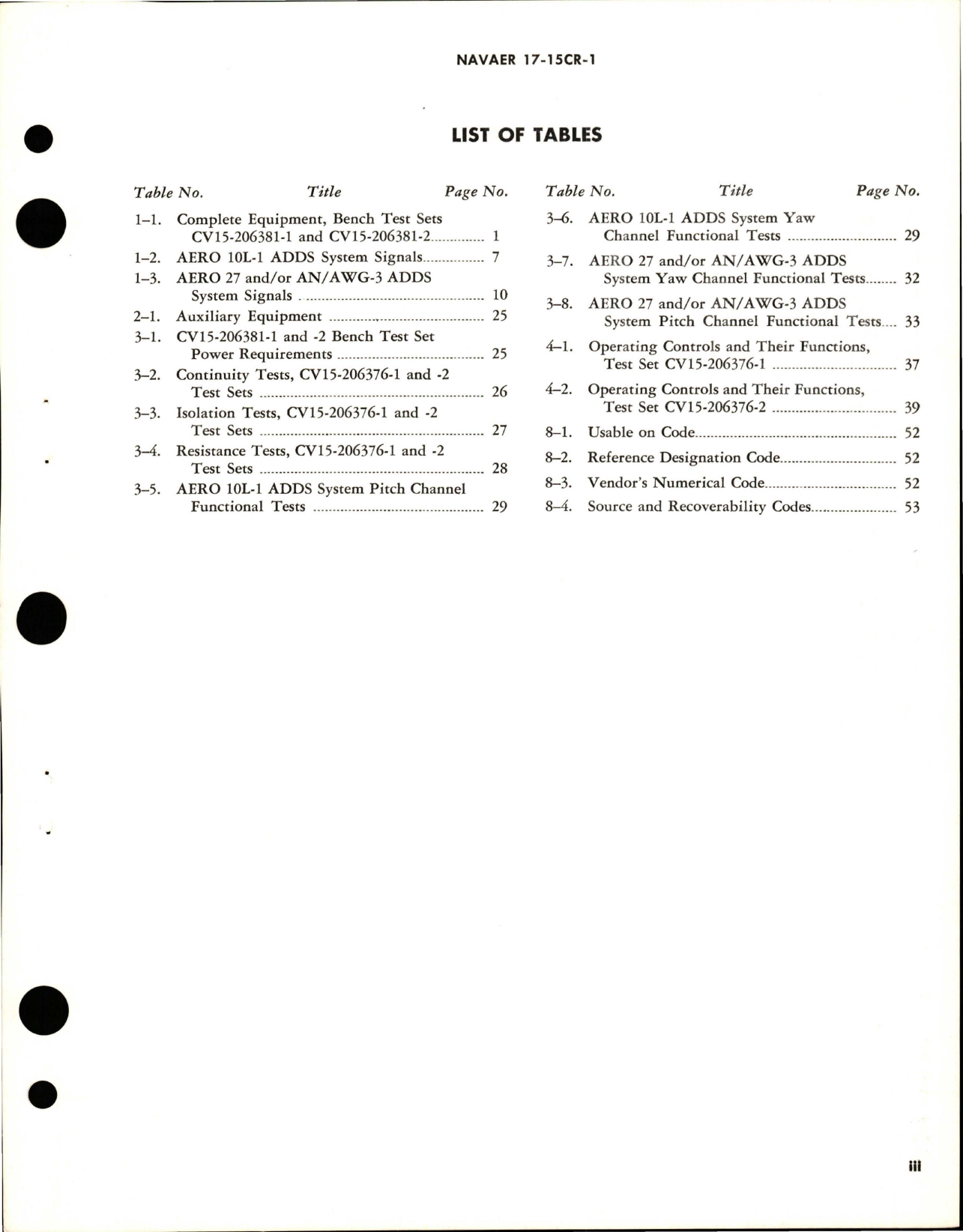 Sample page 5 from AirCorps Library document: Operation and Service Instructions with Illustrated Parts for Airstream Directional Reference System Bench Test Sets - CV15-206381-1 and CV15-206381-2 