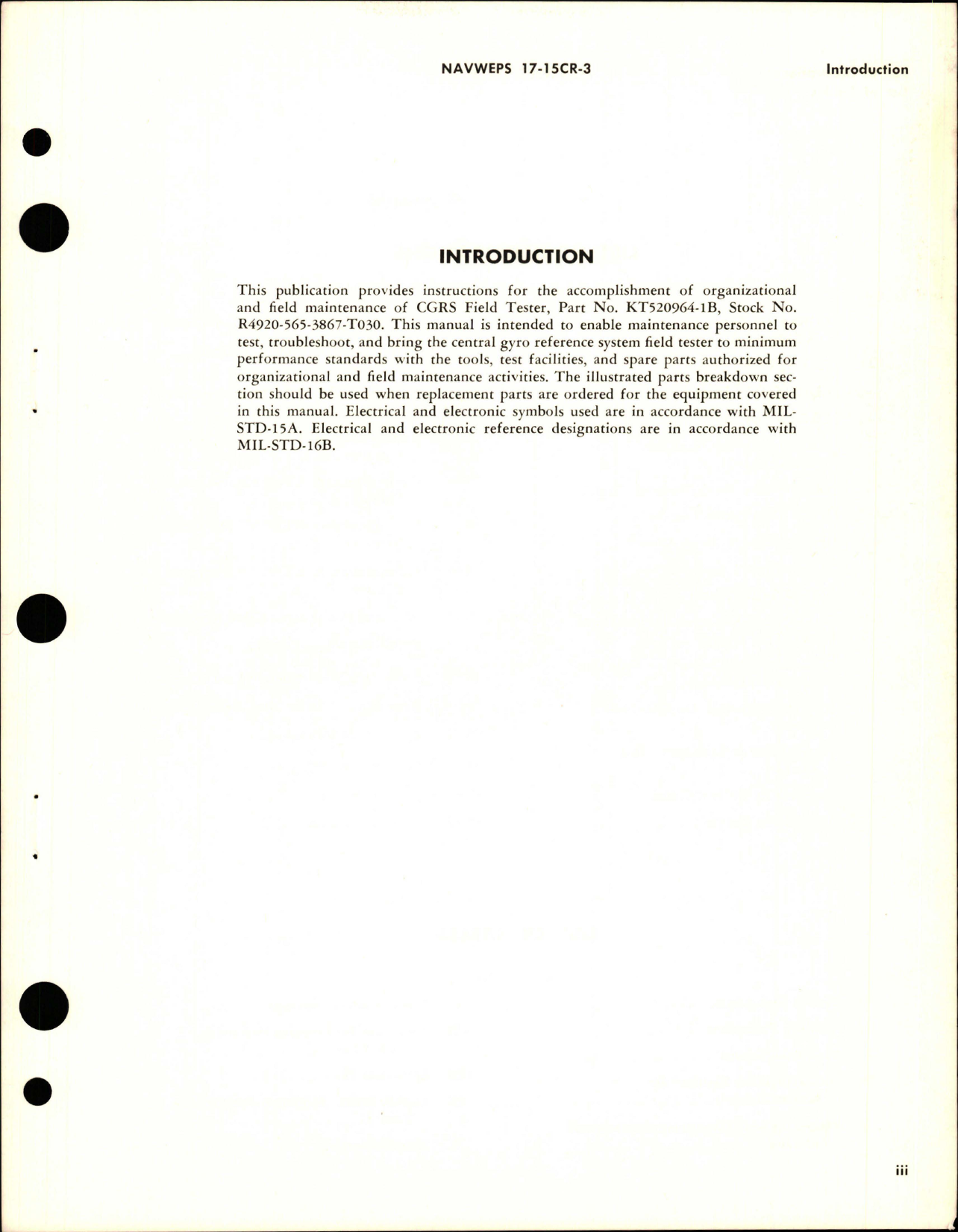 Sample page 5 from AirCorps Library document: Operation and Service Instructions with Illustrated Parts Breakdown for CGRS Field Tester - Part KT520964-1B