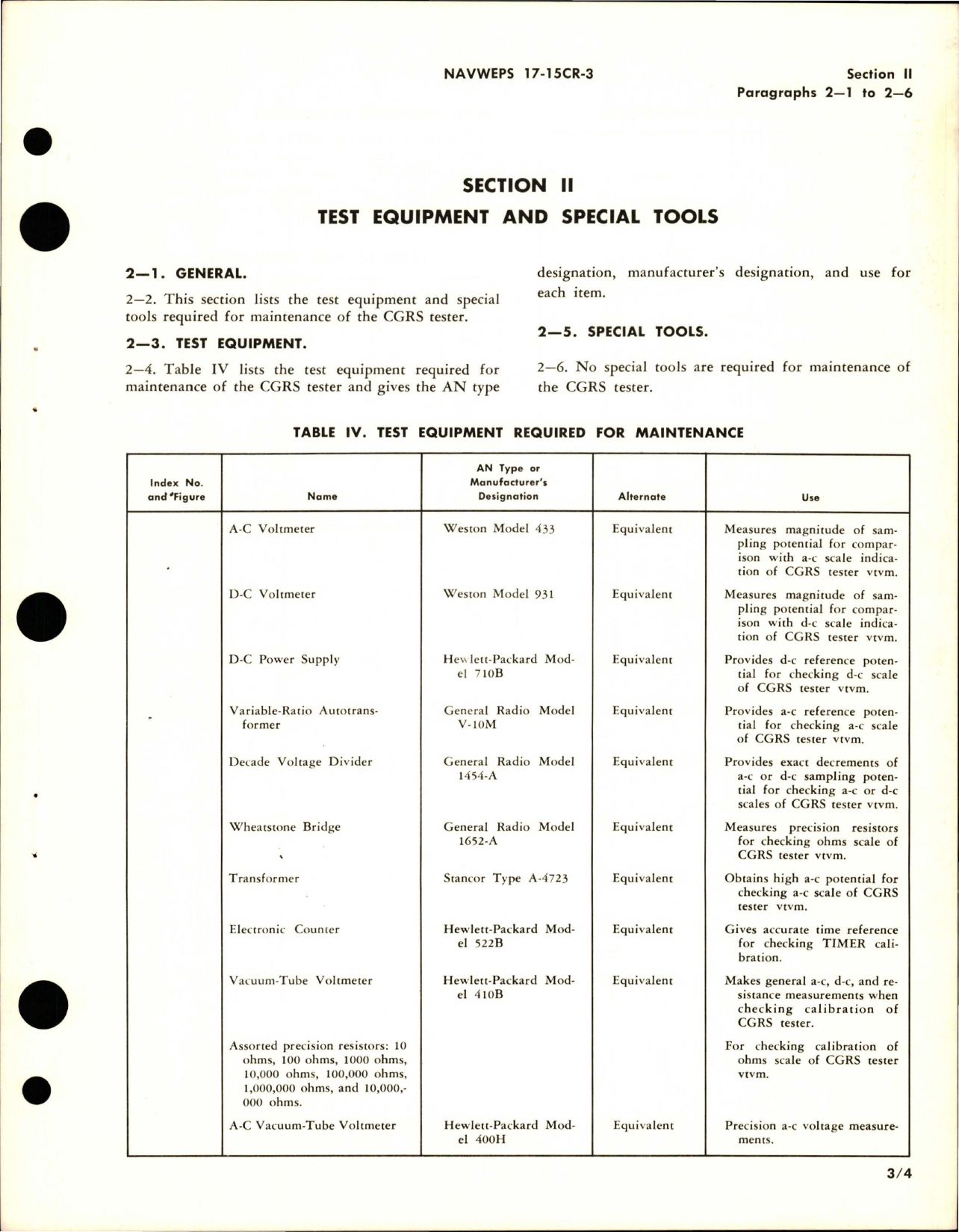 Sample page 9 from AirCorps Library document: Operation and Service Instructions with Illustrated Parts Breakdown for CGRS Field Tester - Part KT520964-1B